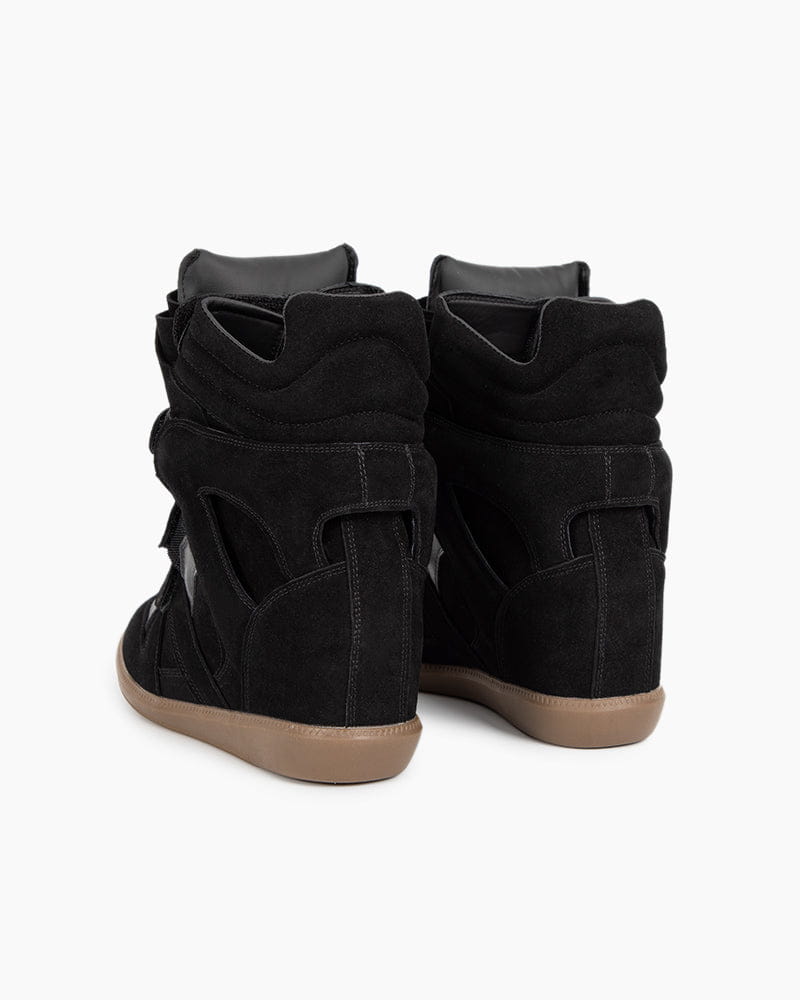 Bekett Suede and Leather High-Top Trainer