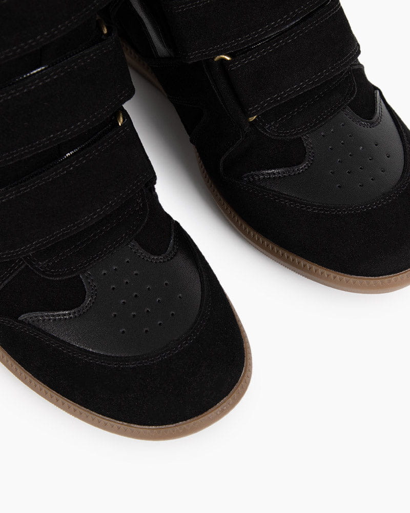 Bekett Suede and Leather High-Top Trainer