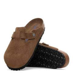 Boston Soft Footbed Dark Tea Suede (Women)