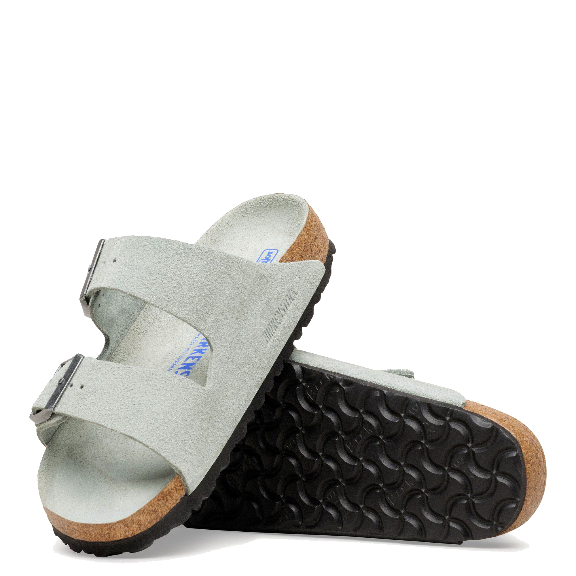 Arizona Soft Footbed Pure Sage Tonal Suede (Women)