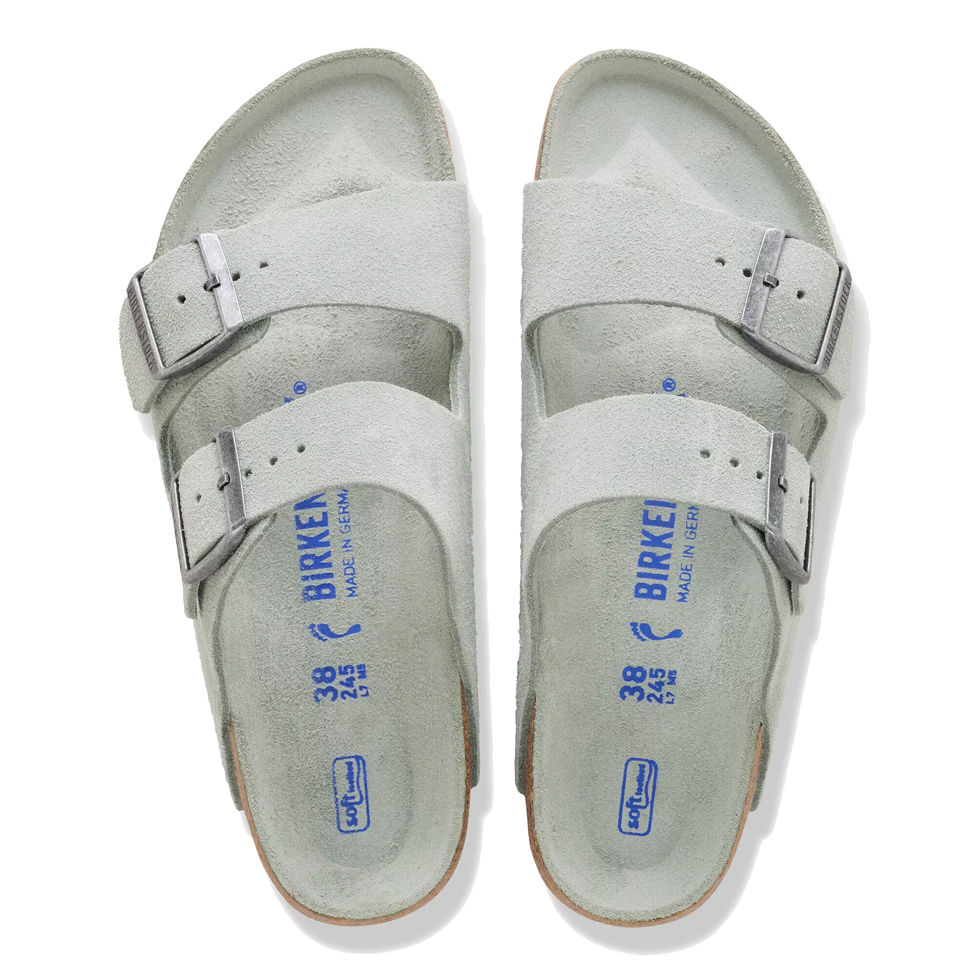 Arizona Soft Footbed Pure Sage Tonal Suede (Women)