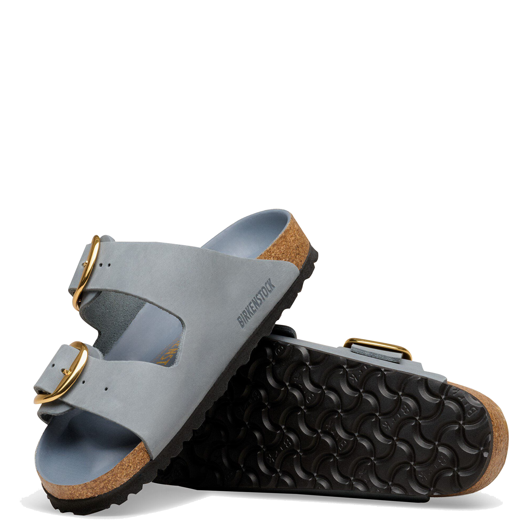 Arizona Big Buckle Basalt Grey Leather (Women)