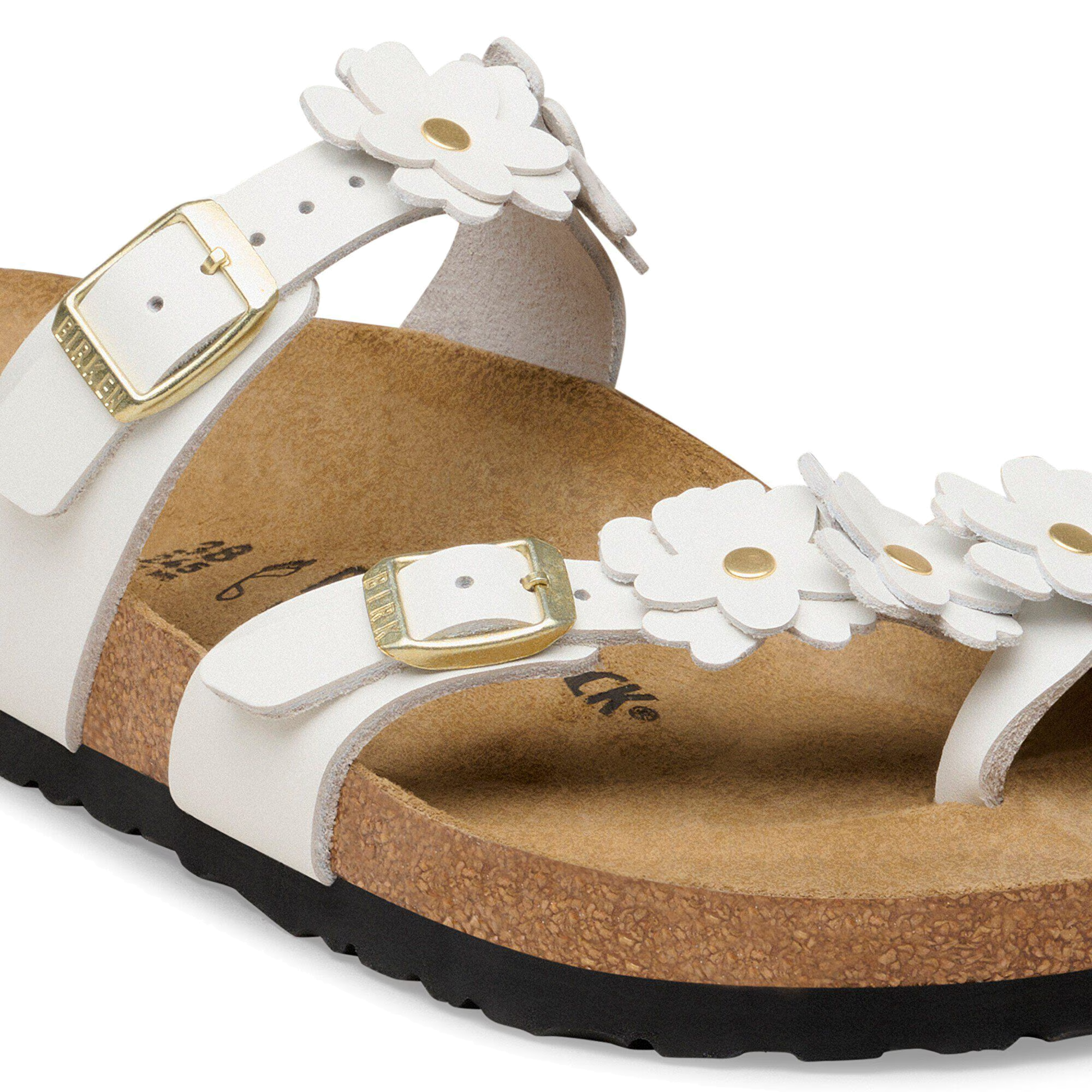 Mayari Flowers White Leather (Women)