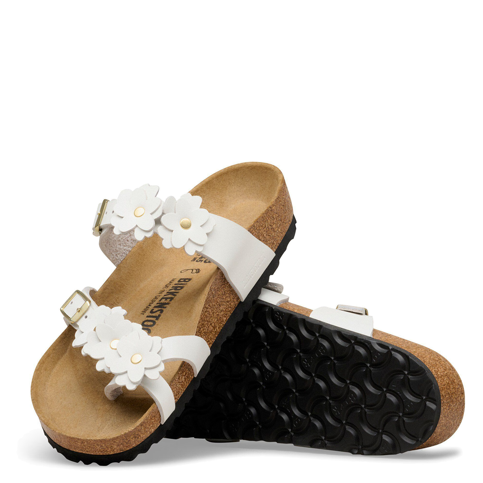 Mayari Flowers White Leather (Women)