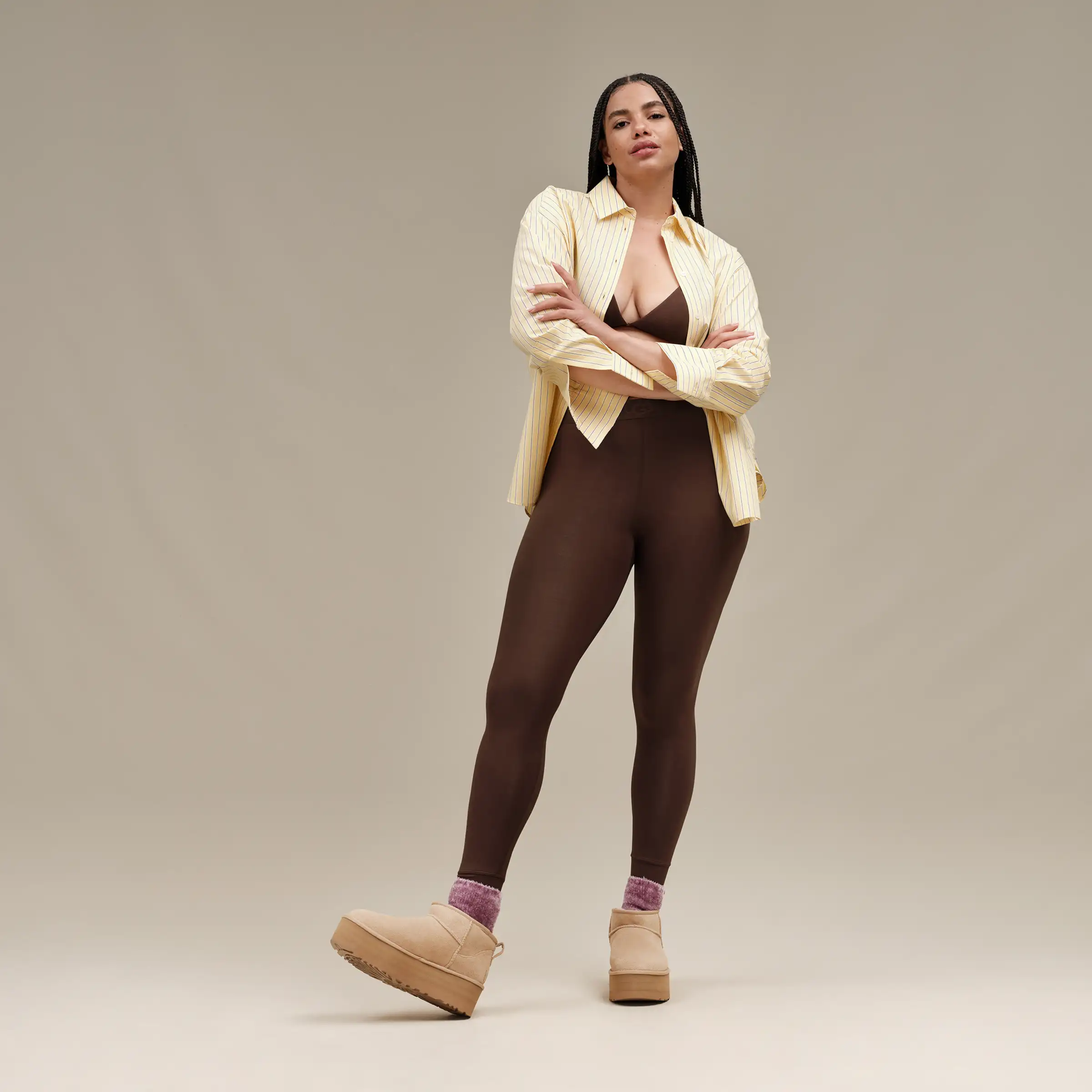 Classic Ultra Mini Platform Sand (Women)