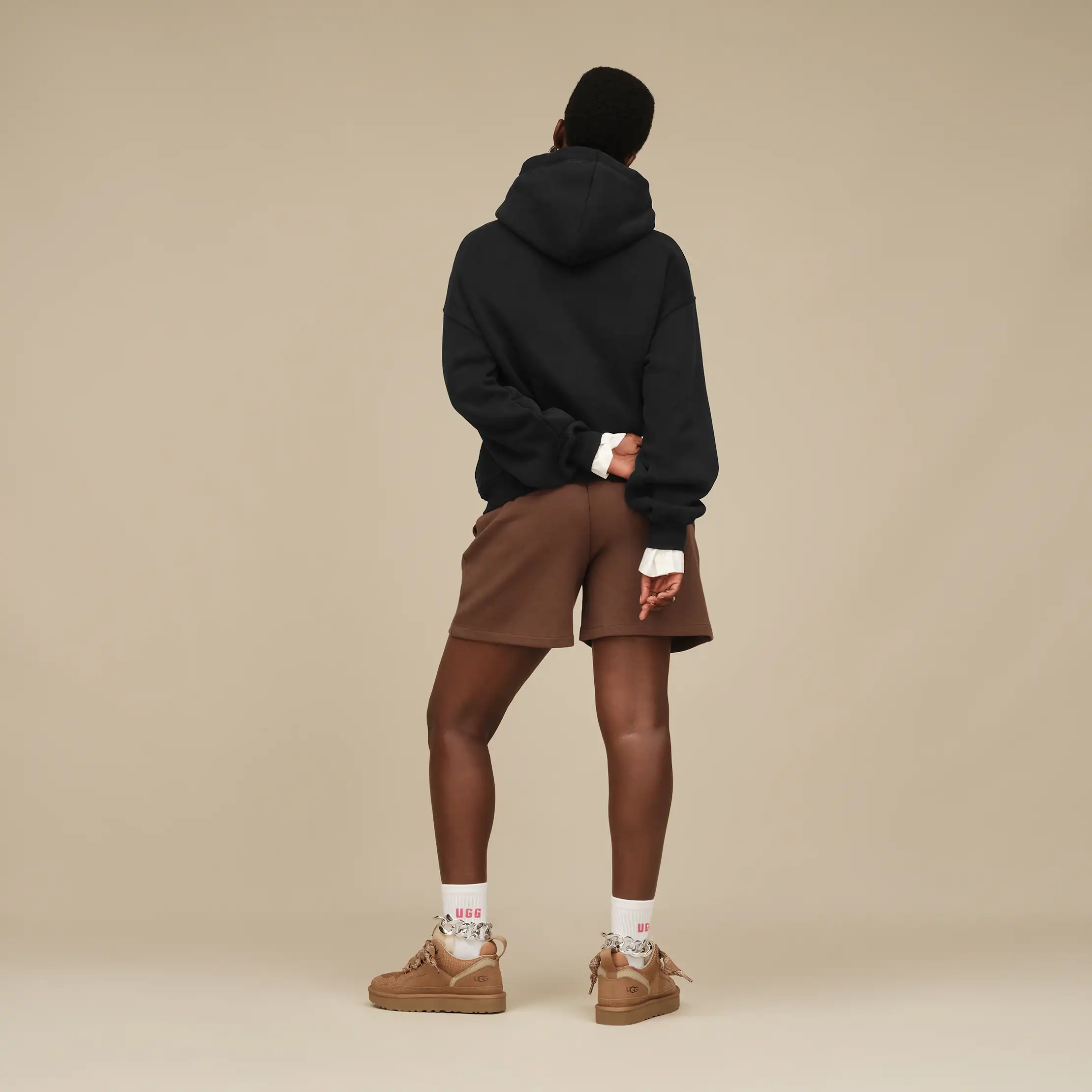 UGG Logo Hoodie Black