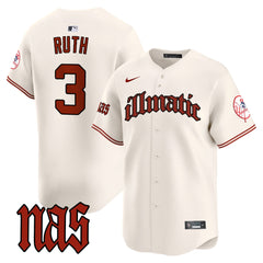 NYY Nas Illmatic Vapor Premier Limited Jersey - All Stitched