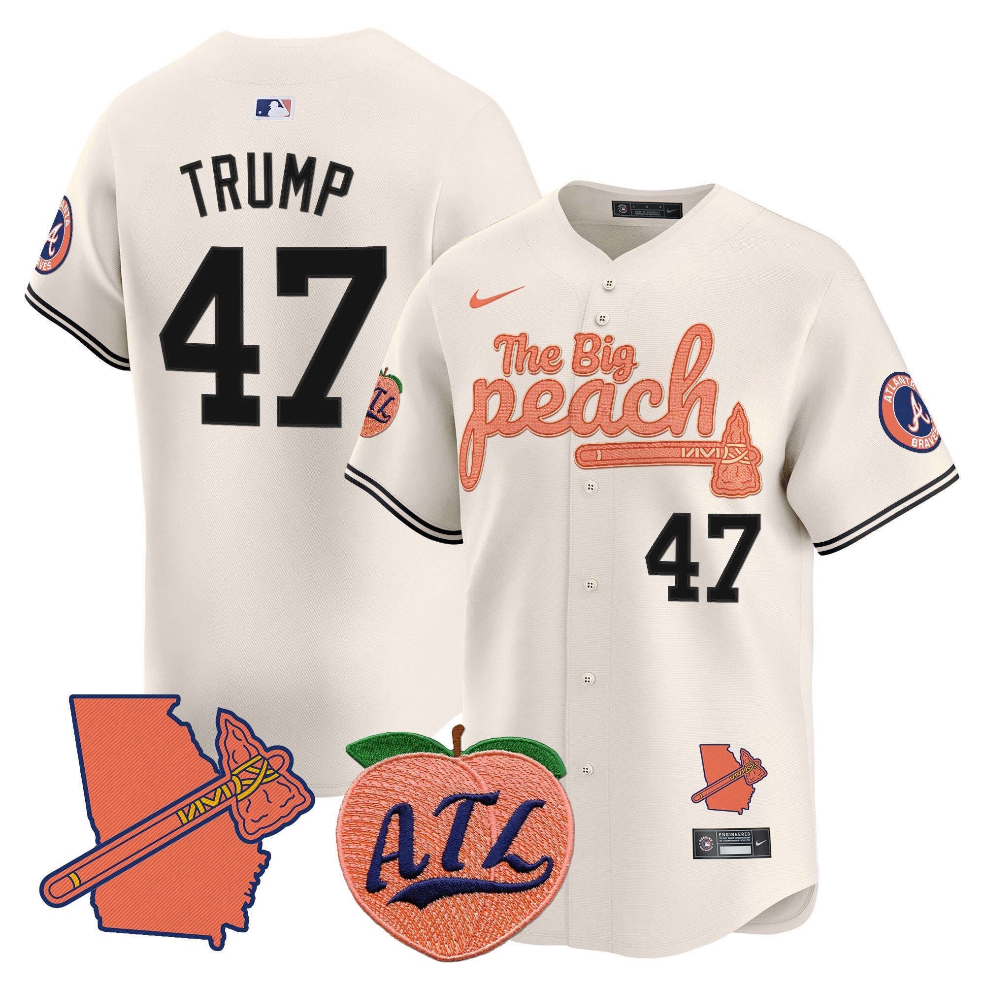 ATL The Big Peach Vapor Premier Limited Jersey V2 - All Stitched