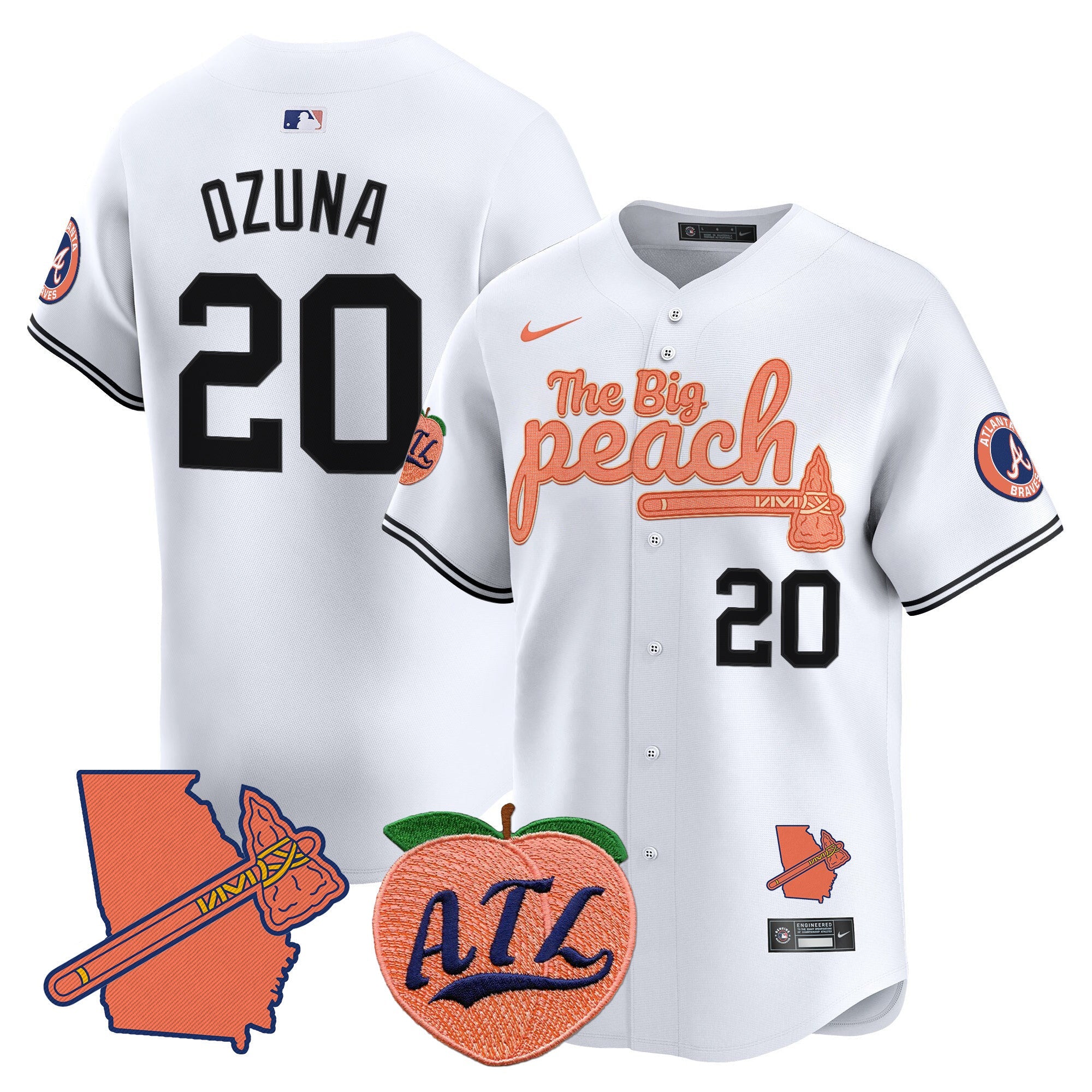 ATL The Big Peach Vapor Premier Limited Jersey V2 - All Stitched