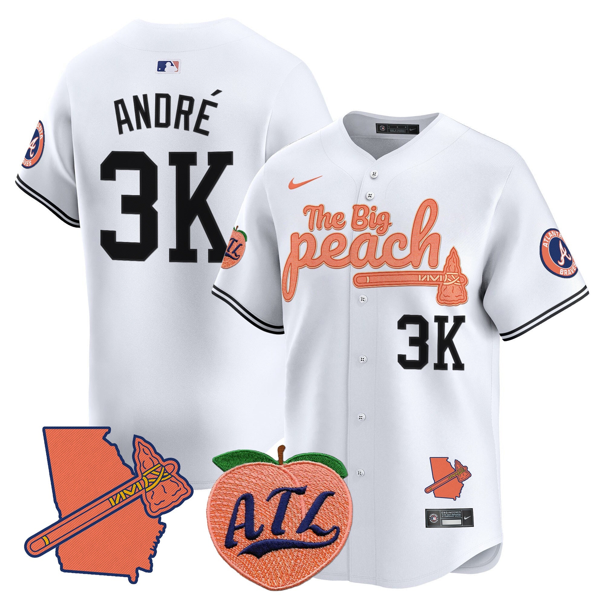 ATL The Big Peach Vapor Premier Limited Jersey V2 - All Stitched