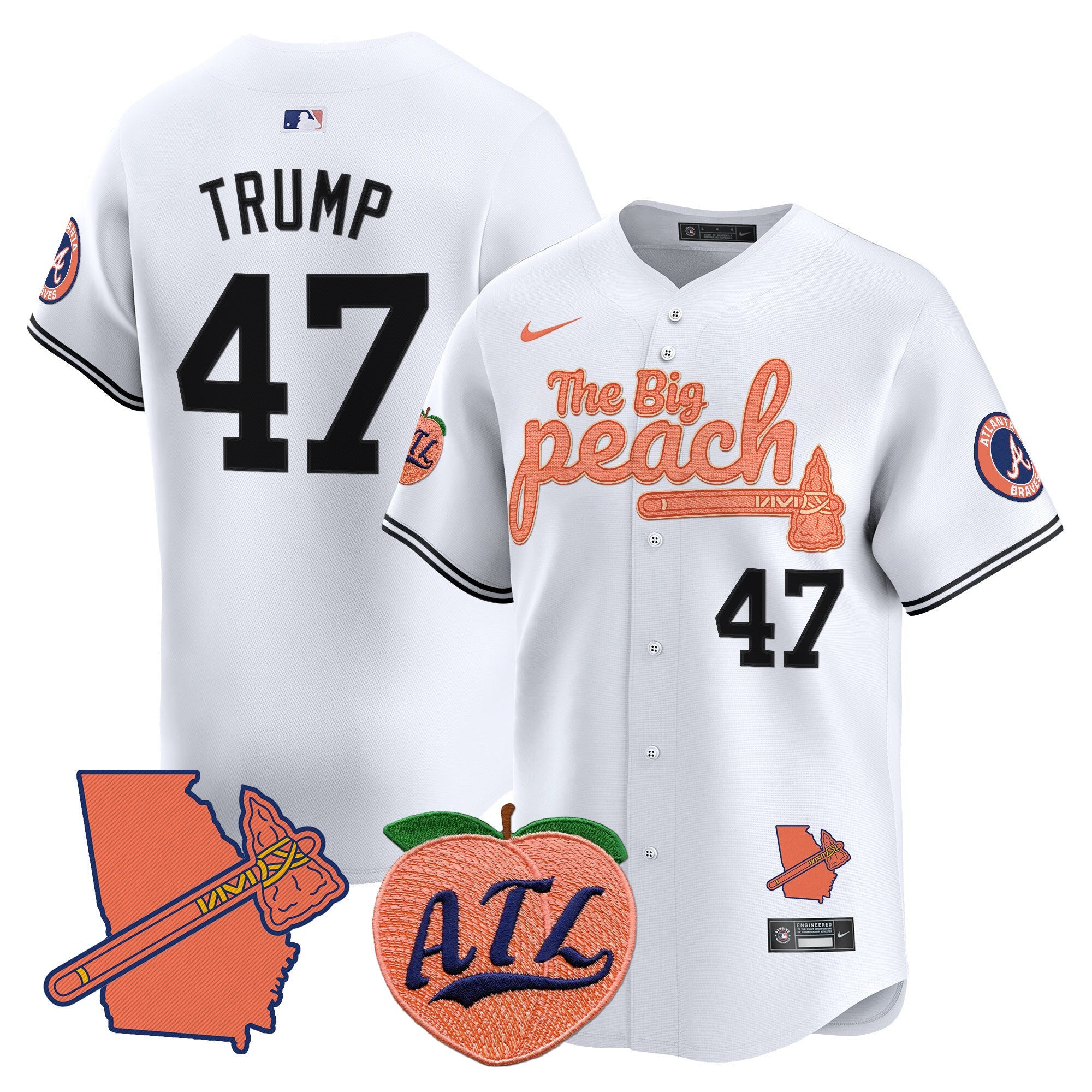 ATL The Big Peach Vapor Premier Limited Jersey V2 - All Stitched