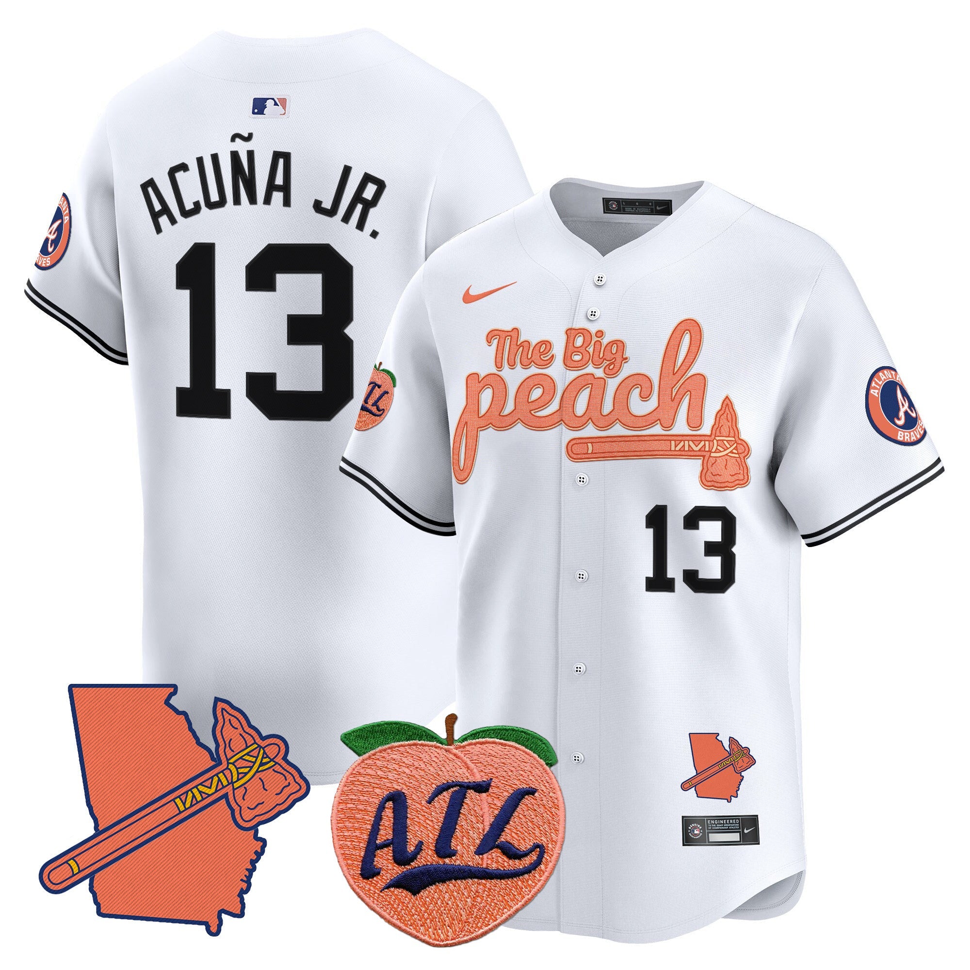 ATL The Big Peach Vapor Premier Limited Jersey V2 - All Stitched