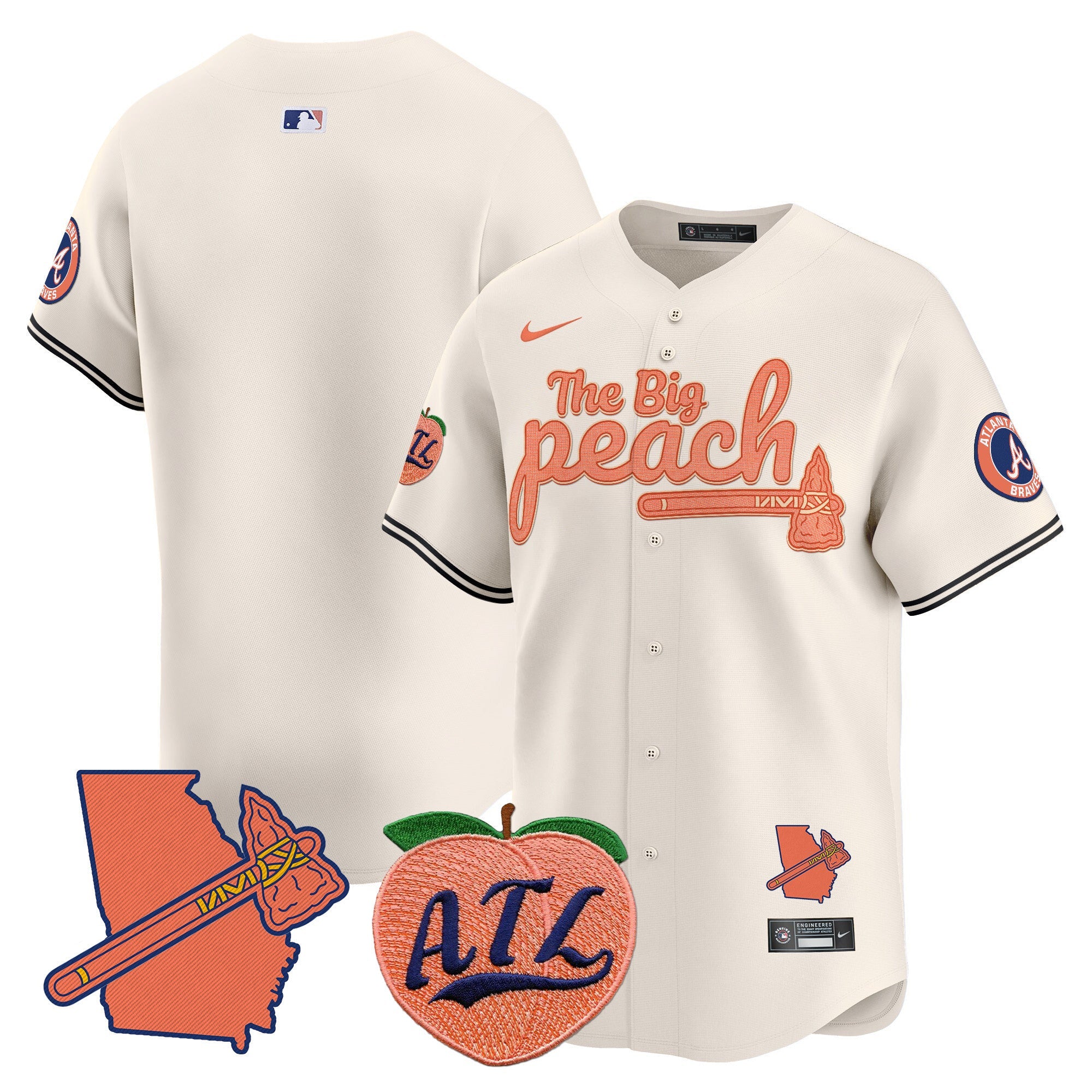ATL The Big Peach Vapor Premier Limited Jersey V2 - All Stitched