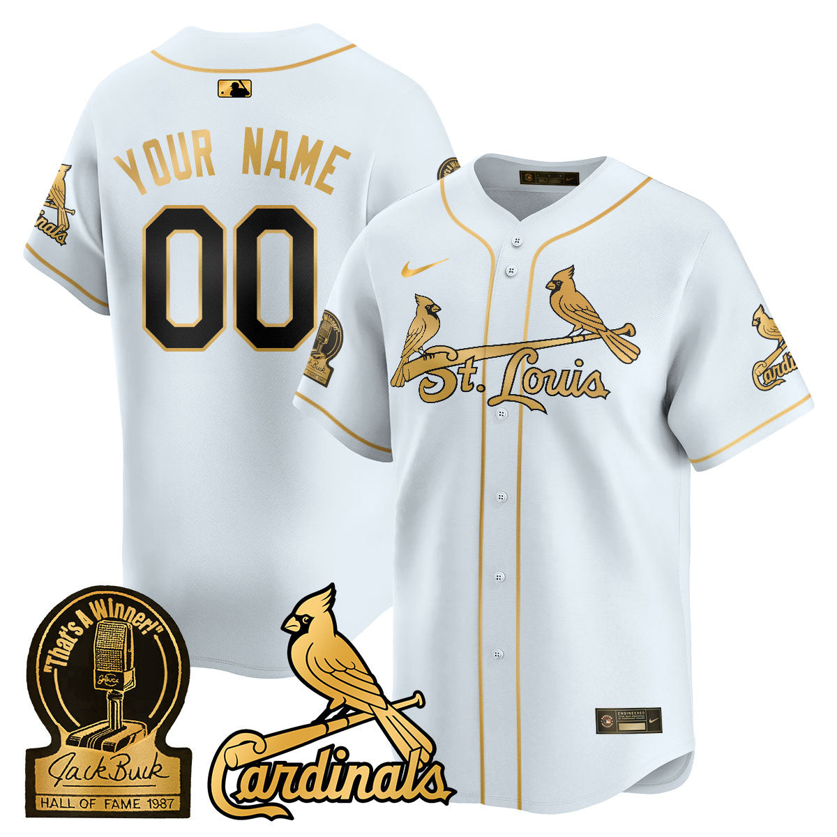 Custom Gender/Name STL Jack Buck Limited Jersey - All Stitched