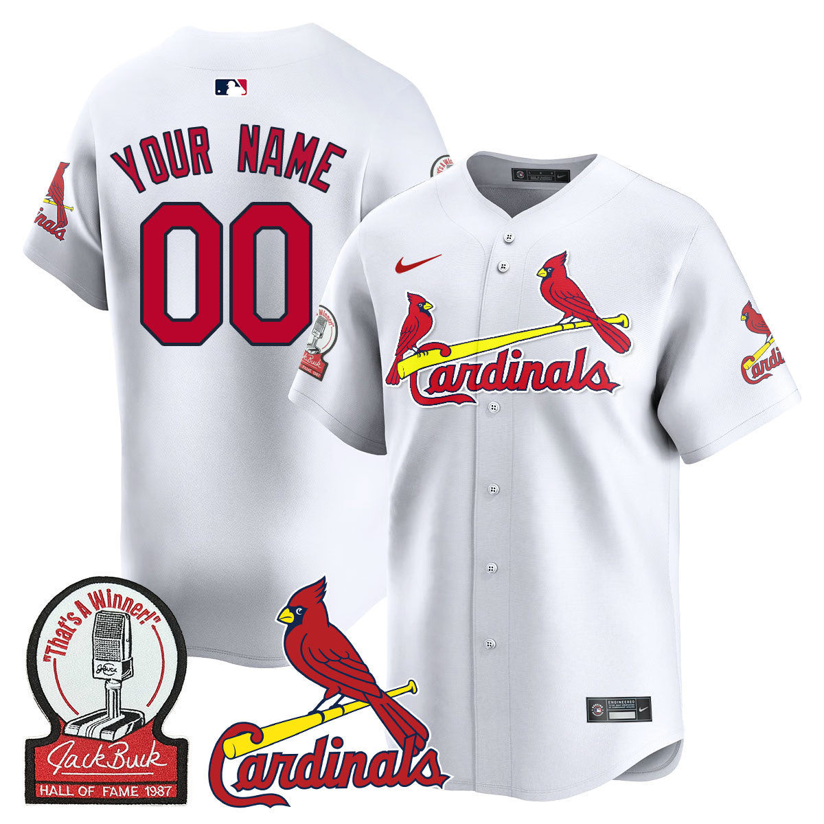 Custom Gender/Name STL Jack Buck Limited Jersey - All Stitched