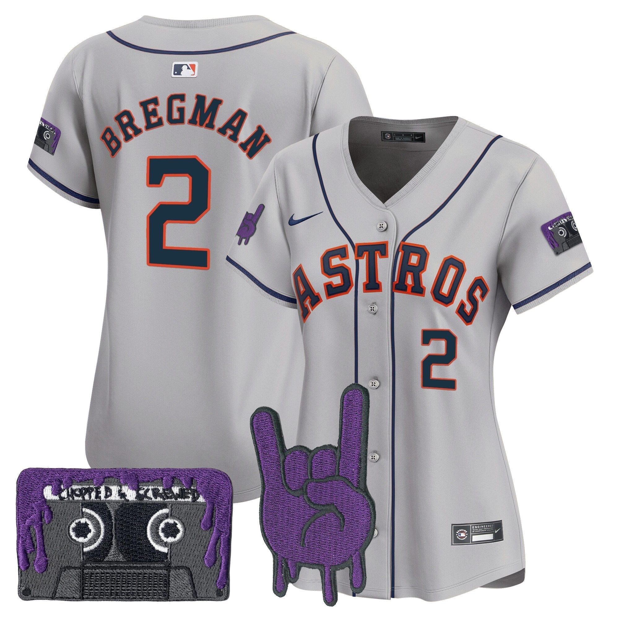 Women's HOU DJ Screw Patch Vapor Premier Limited Jersey - All Stitched