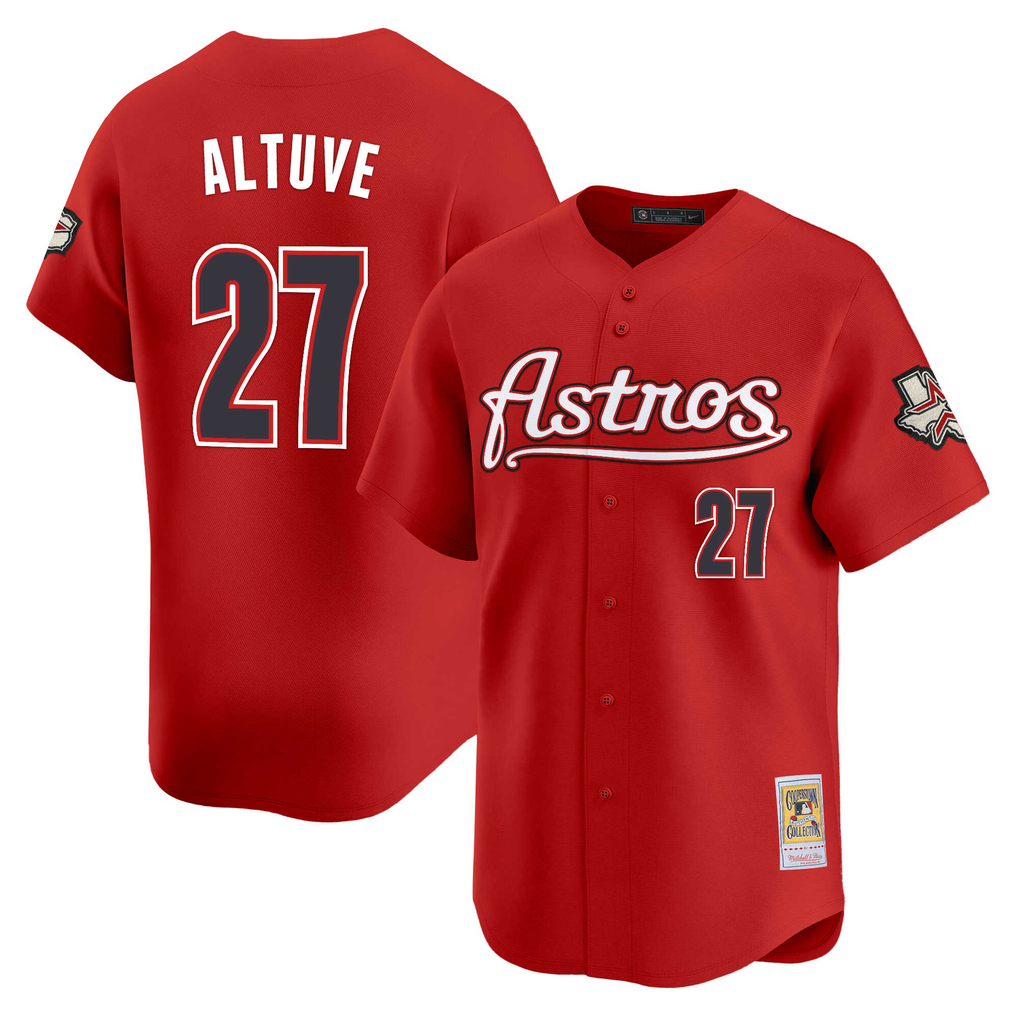 HOU Throwback Vapor Premier Limited Jersey - All Stitched