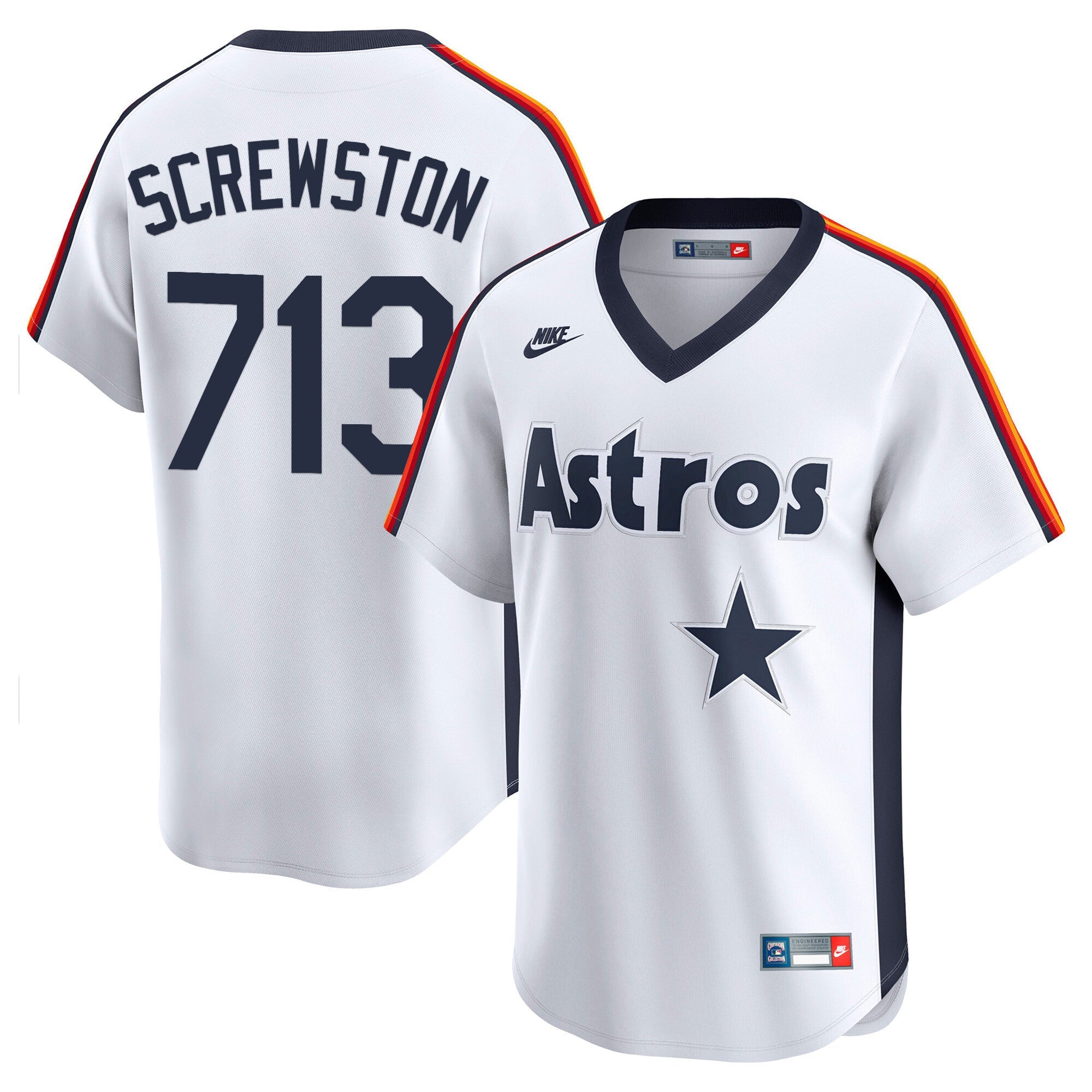 HOU Throwback Vapor Premier Limited Jersey - All Stitched