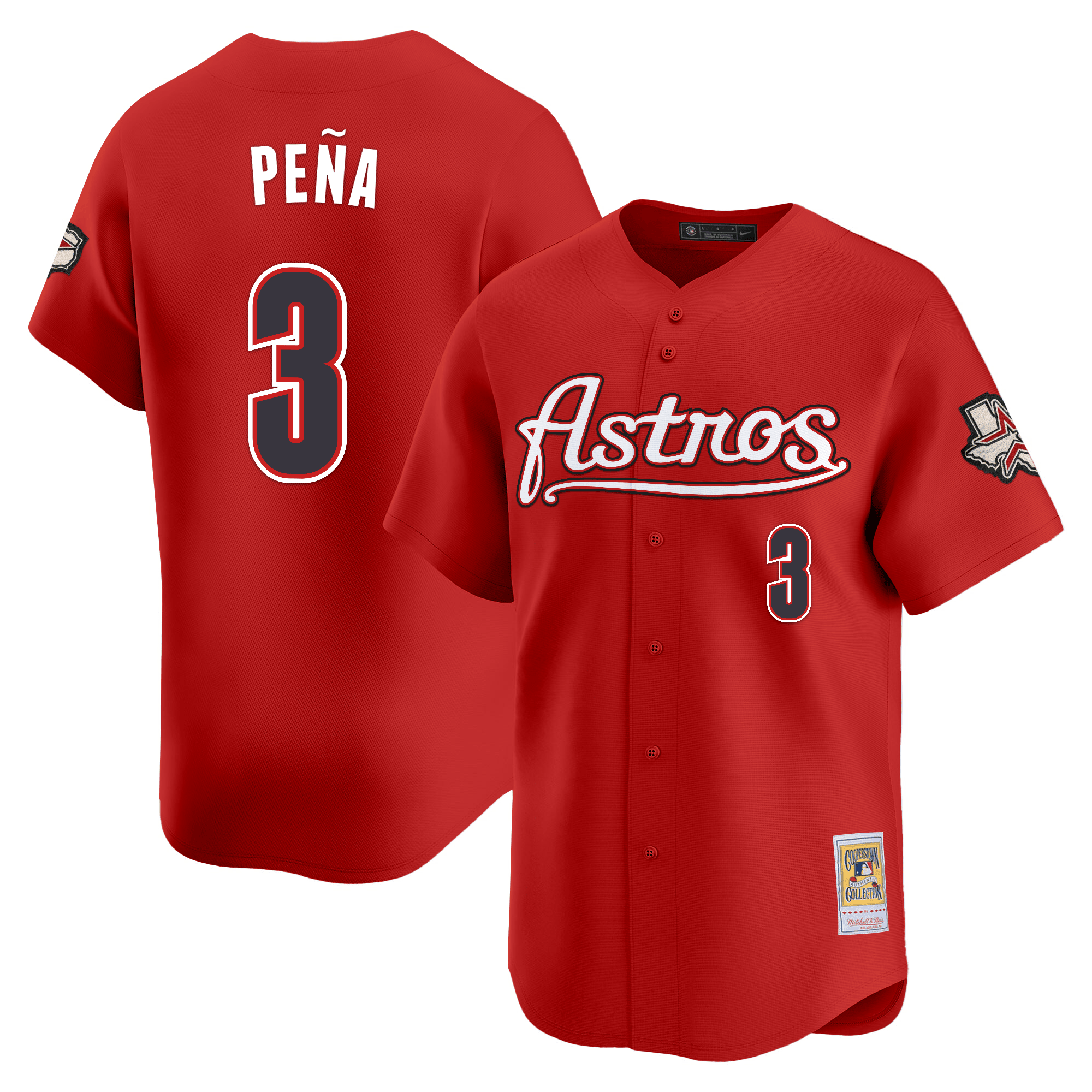 HOU Throwback Vapor Premier Limited Jersey - All Stitched