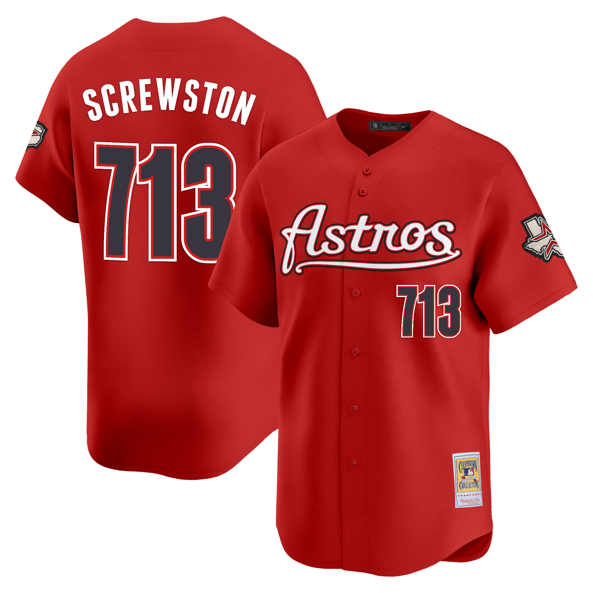 HOU Throwback Vapor Premier Limited Jersey - All Stitched