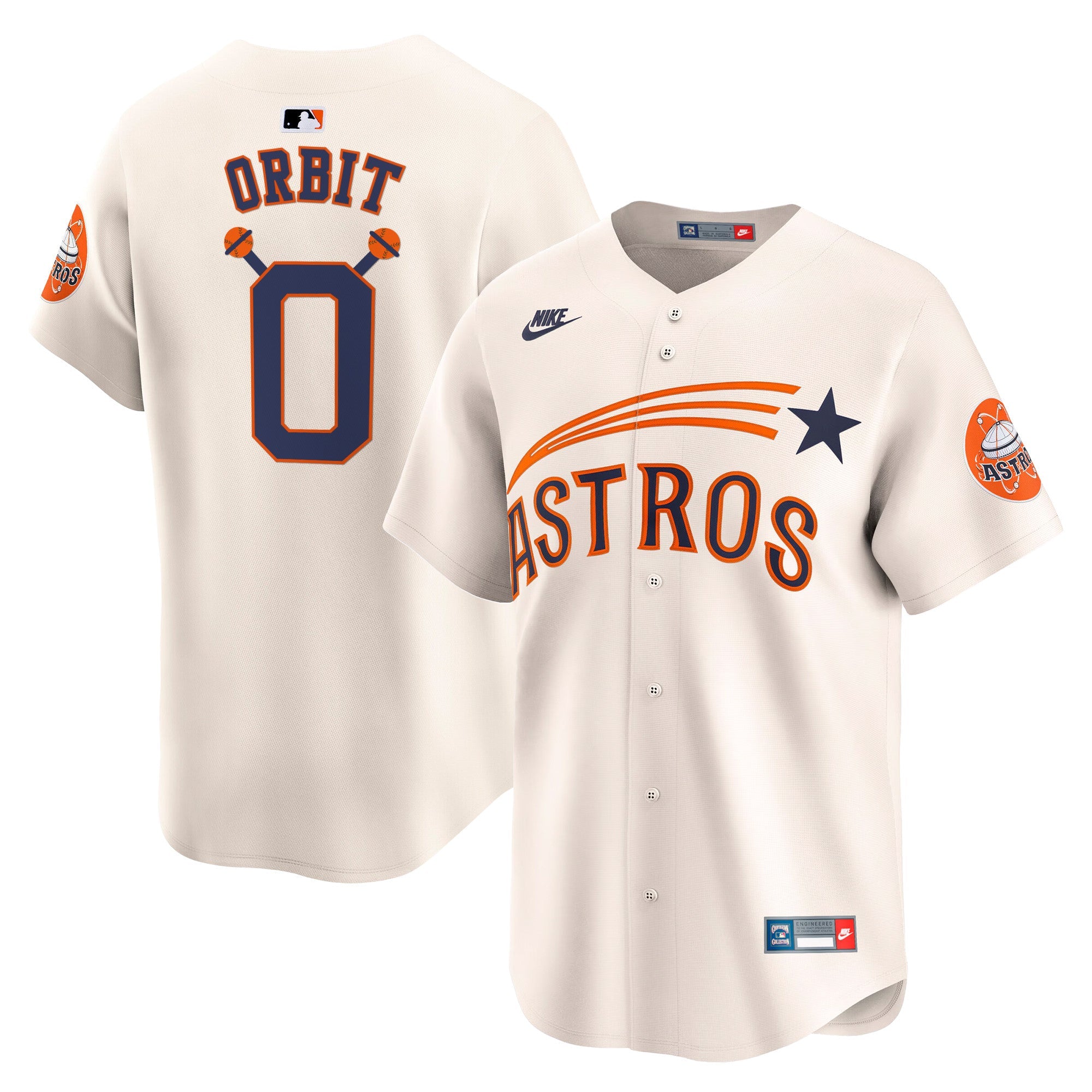 HOU Throwback Vapor Premier Limited Jersey - All Stitched