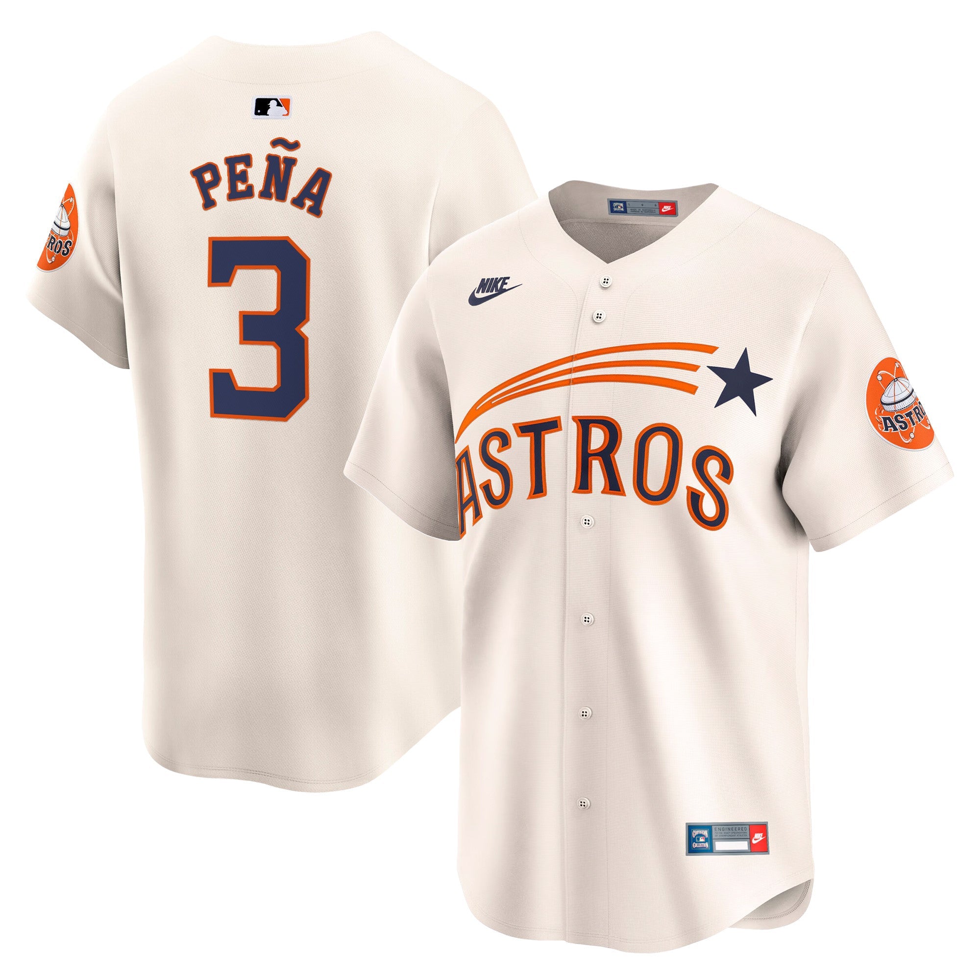 HOU Throwback Vapor Premier Limited Jersey - All Stitched