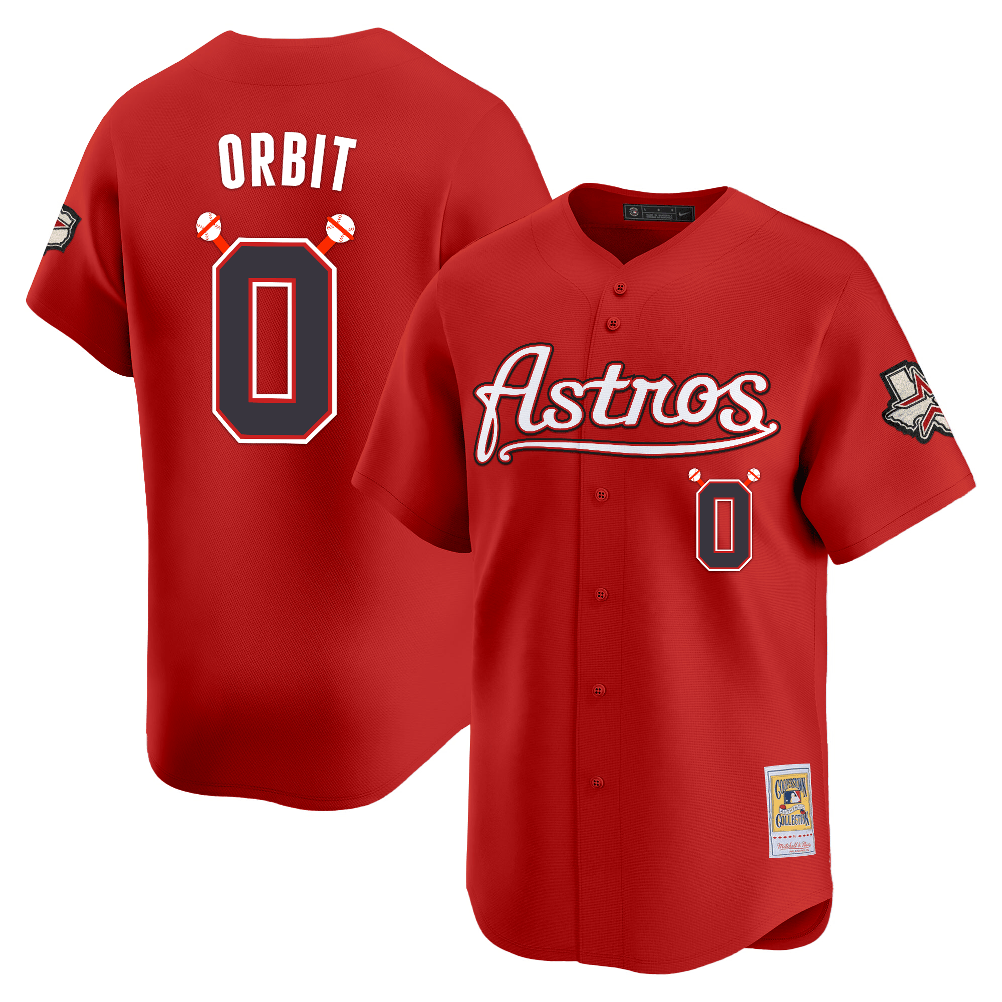HOU Throwback Vapor Premier Limited Jersey - All Stitched