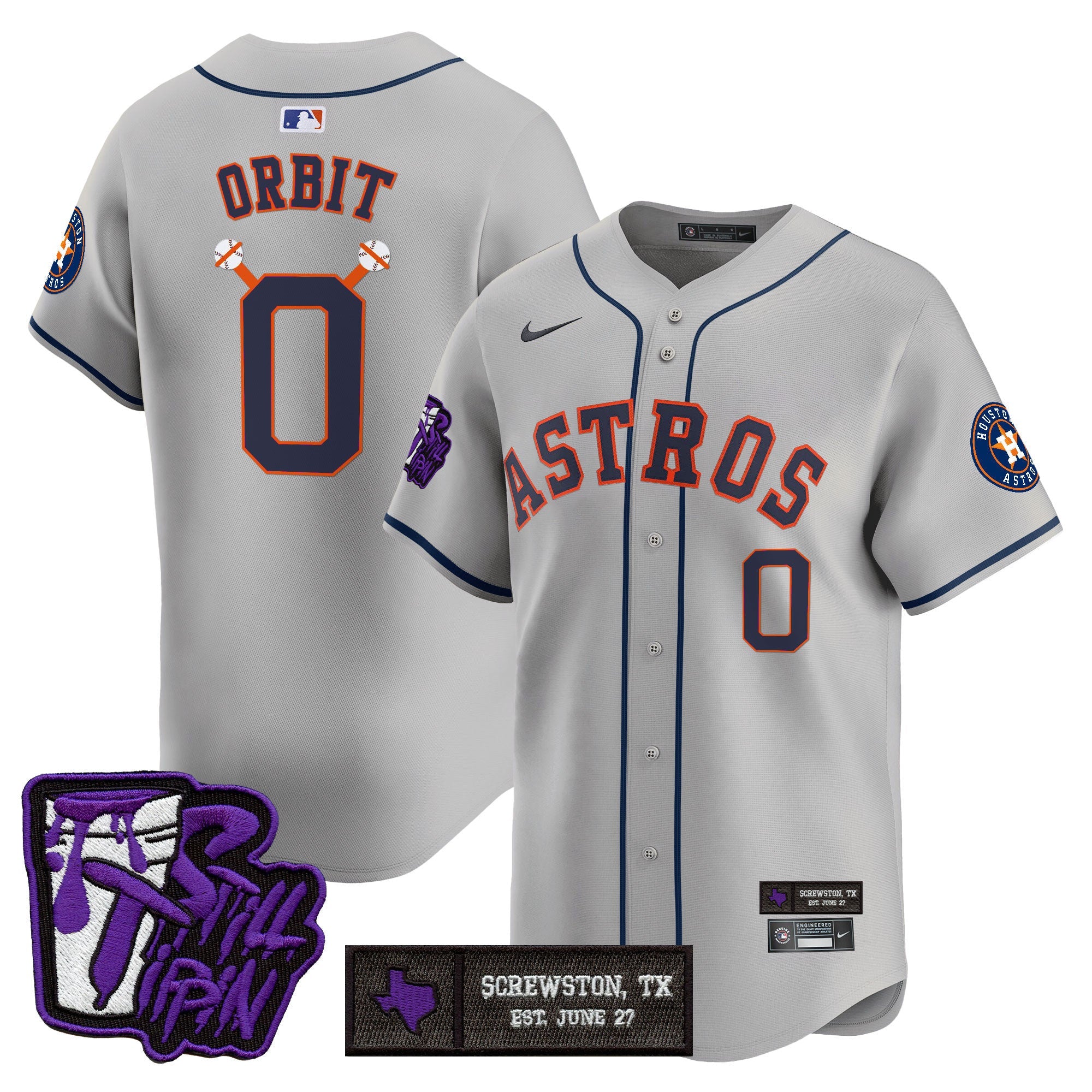 HOU DJ Screw Still Tippin Purple Patch Vapor Premier Limited Jersey - All Stitched