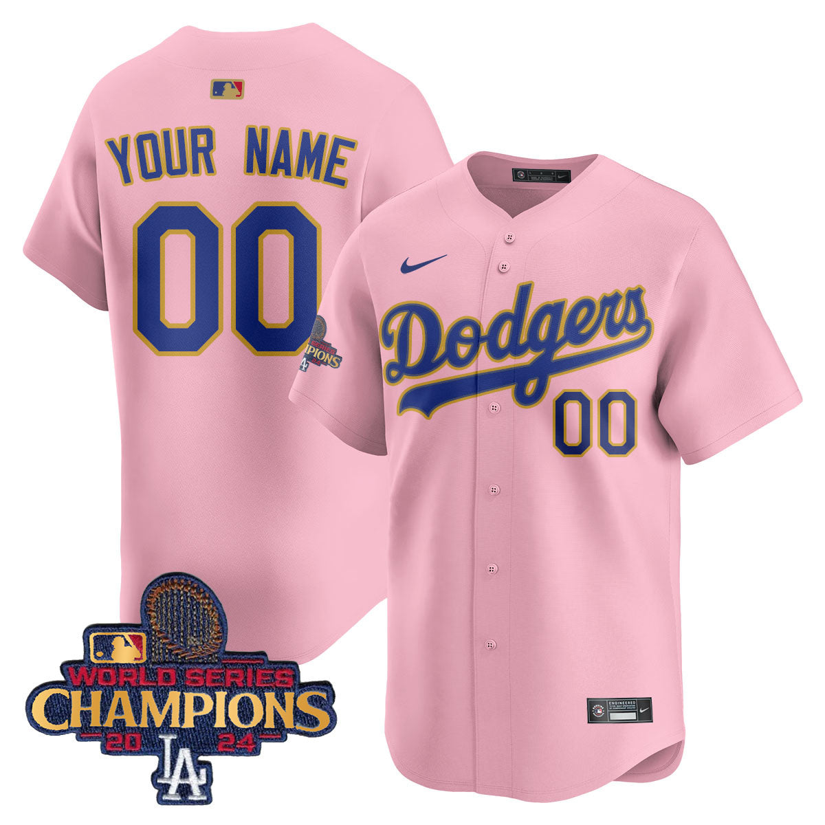 Custom Gender/Name LAD Gold 2025 Jersey - All Stitched