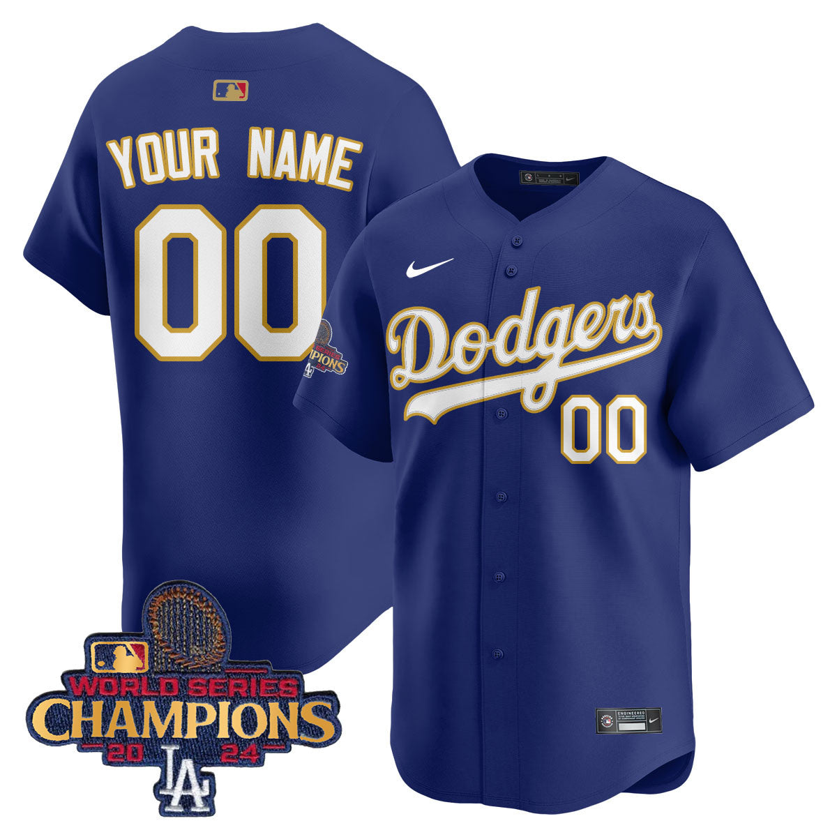 Custom Gender/Name LAD Gold 2025 Jersey - All Stitched