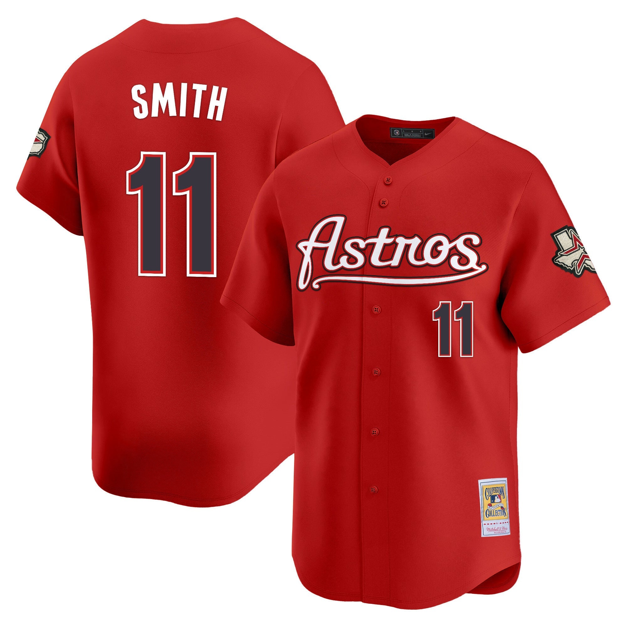 HOU Throwback Vapor Premier Limited Jersey - All Stitched