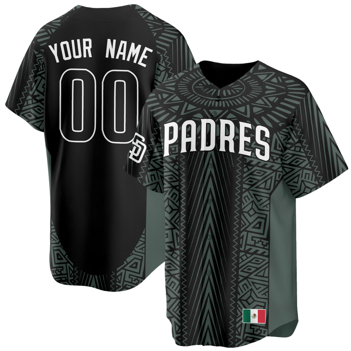 Custom Gender/Name SD Mexican Heritage Jersey - All Stitched