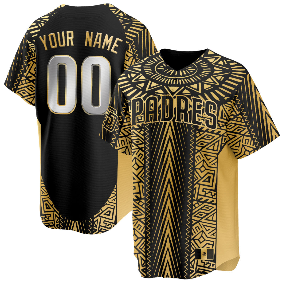 Custom Gender/Name SD Mexican Heritage Jersey - All Stitched