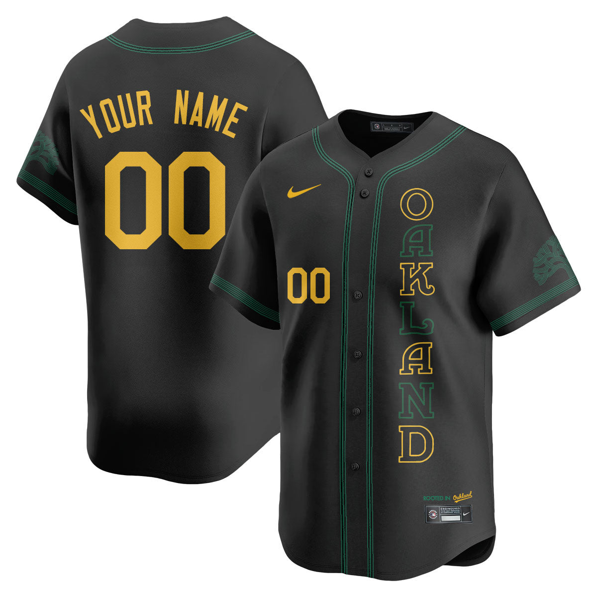 Custom Name/Gender OAK City Connect Concept Jersey - All Stitched