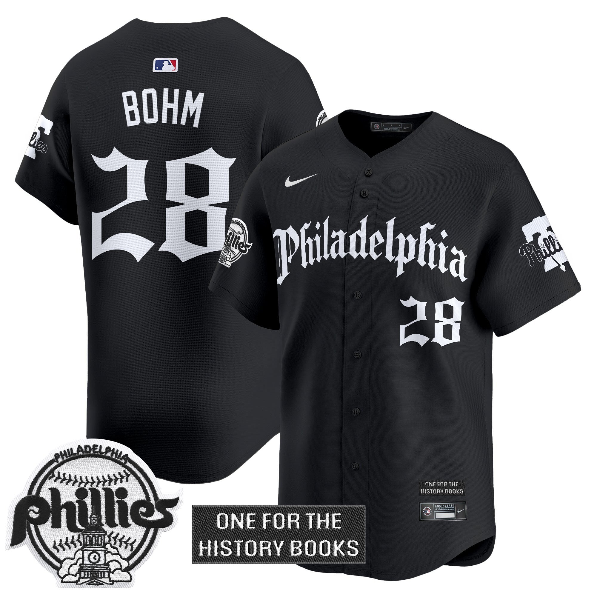 Phillies 'Retro Newspaper Edition' Vapor Premier Limited Jersey - All Stitched