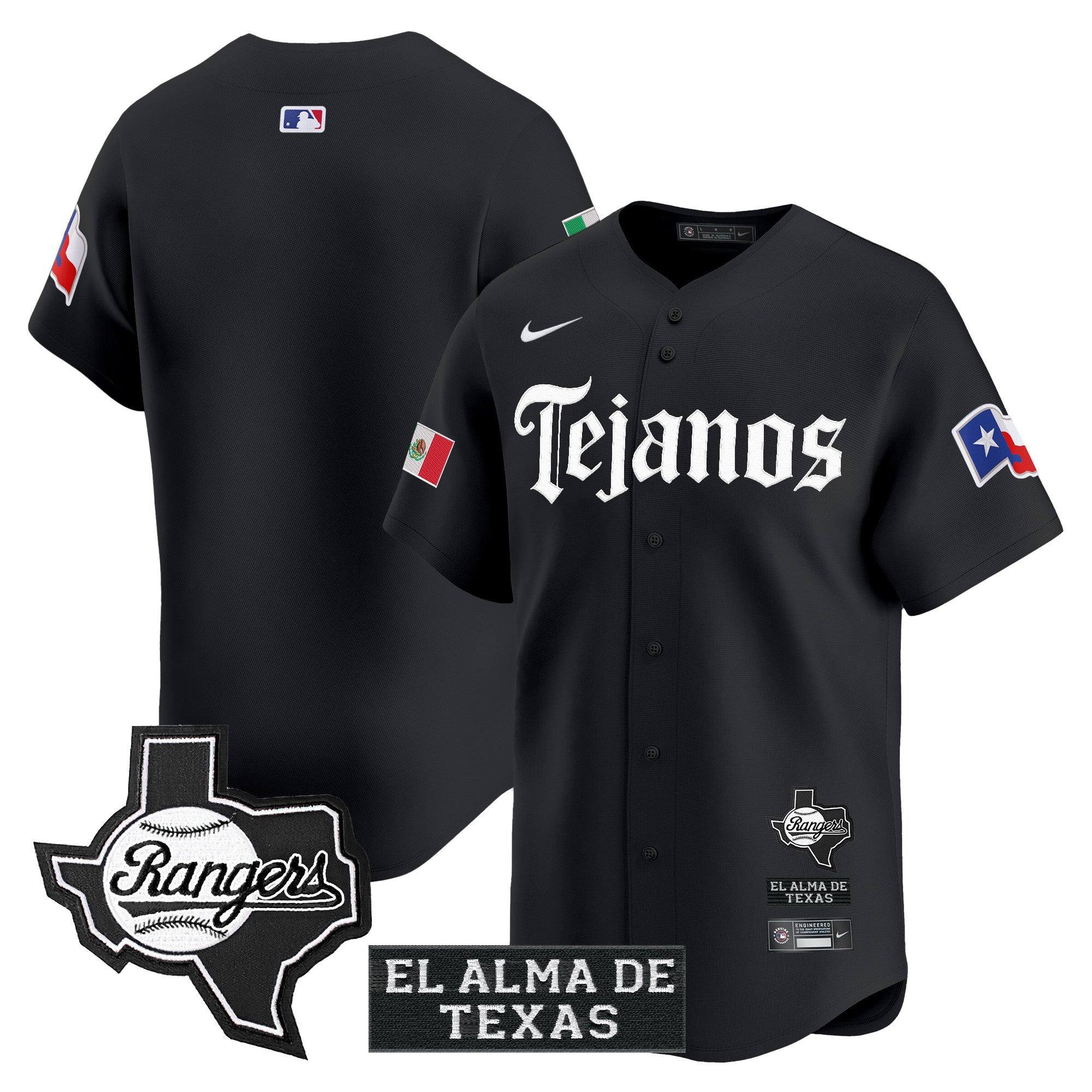 TEX Mexico Tejano Barrio Style Vapor Premier Limited Jersey - All Stitched