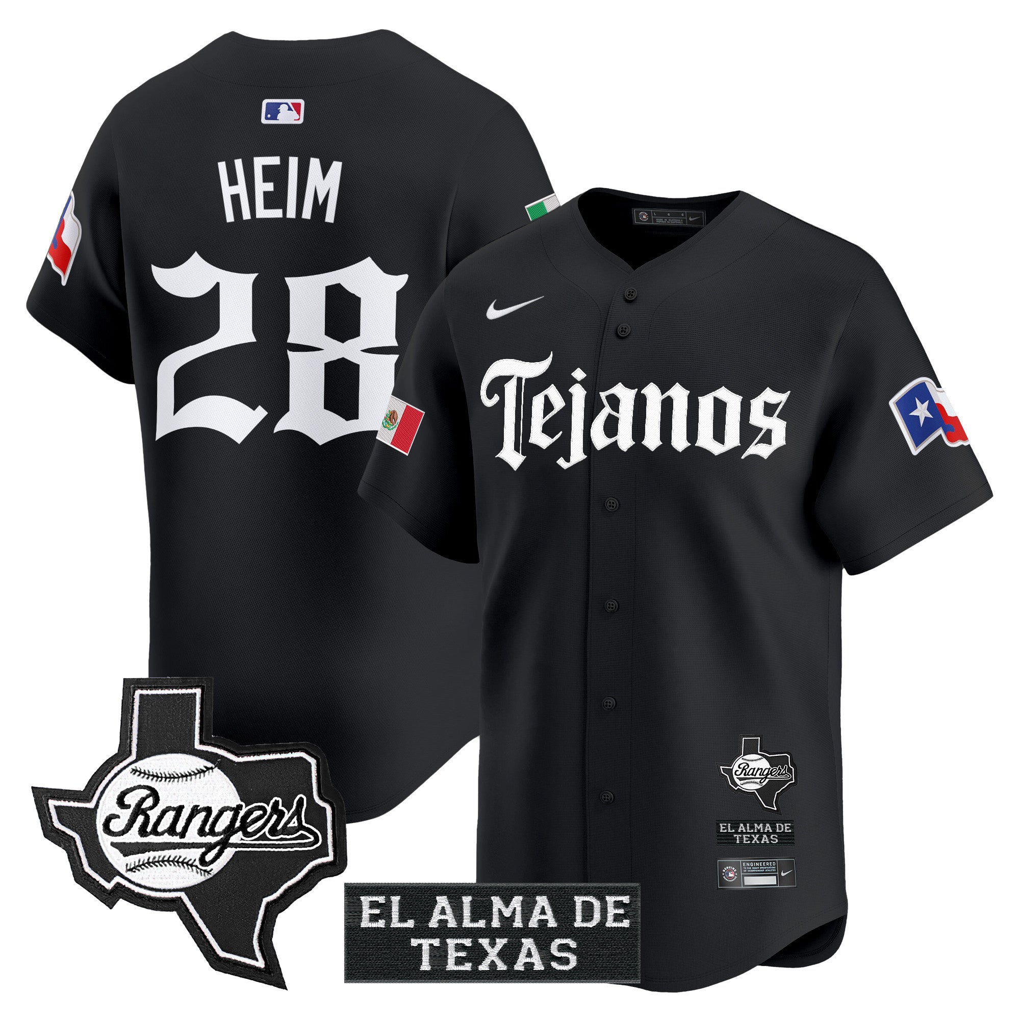 TEX Mexico Tejano Barrio Style Vapor Premier Limited Jersey - All Stitched