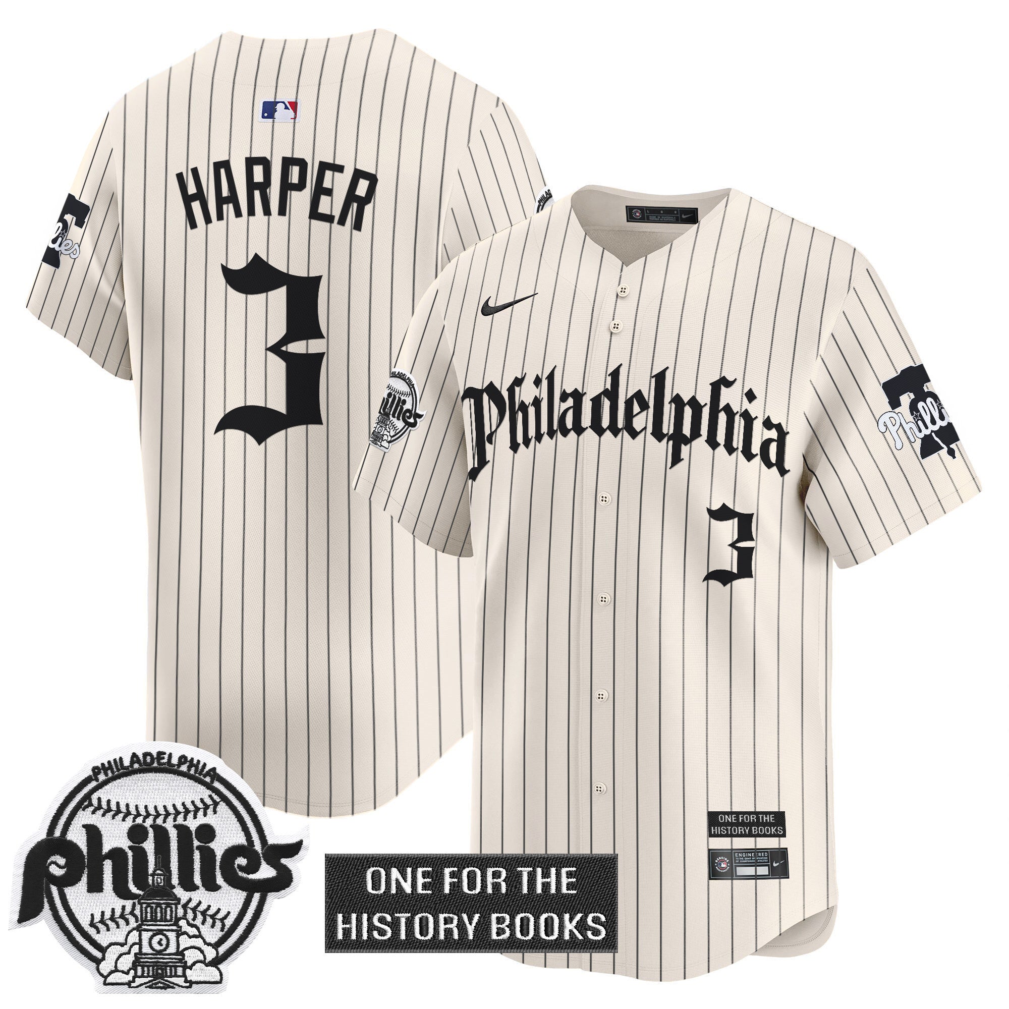 Phillies 'Retro Newspaper Edition' Vapor Premier Limited Jersey - All Stitched