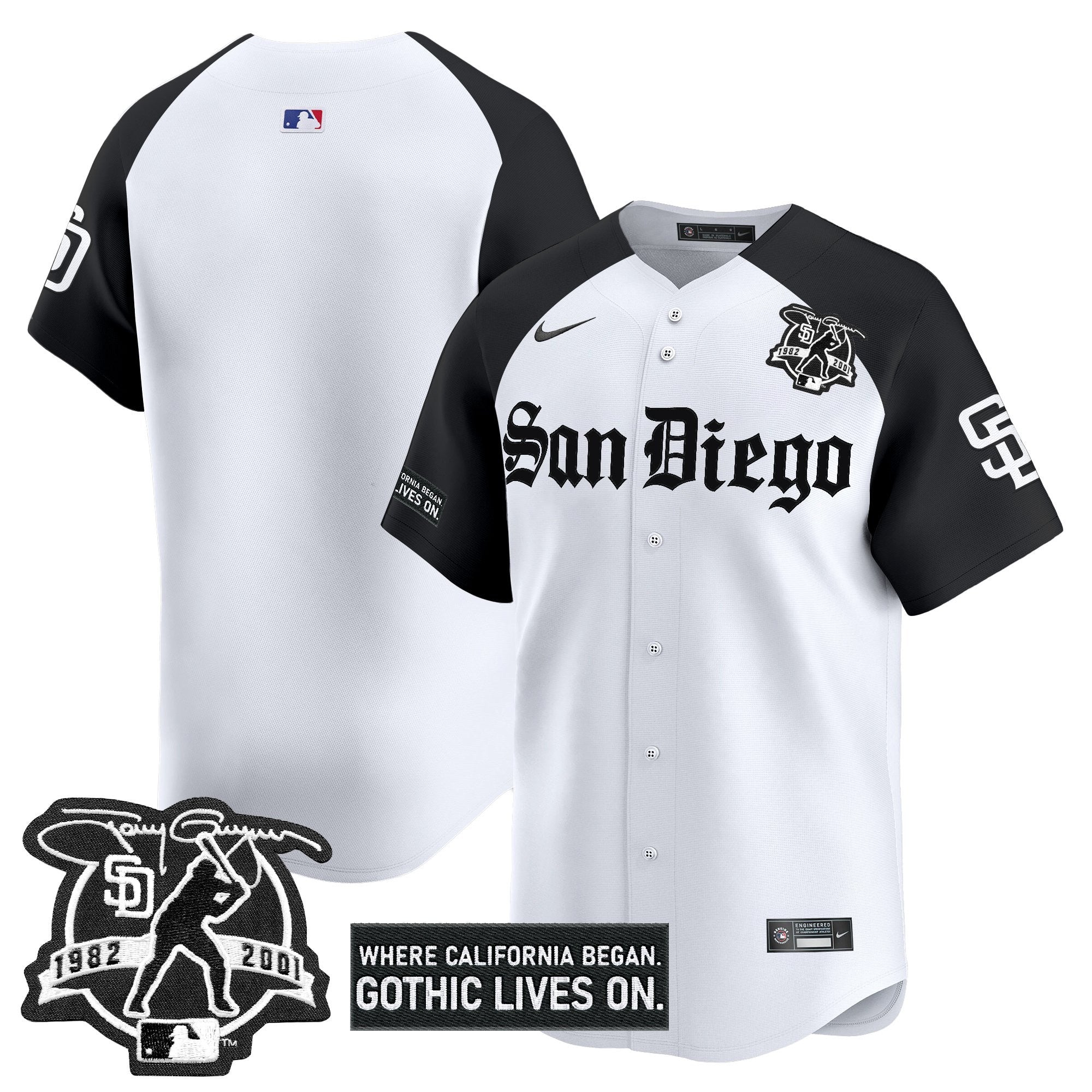 SD 'Gothic Edition' Vapor Premier Limited Jersey - All Stitched