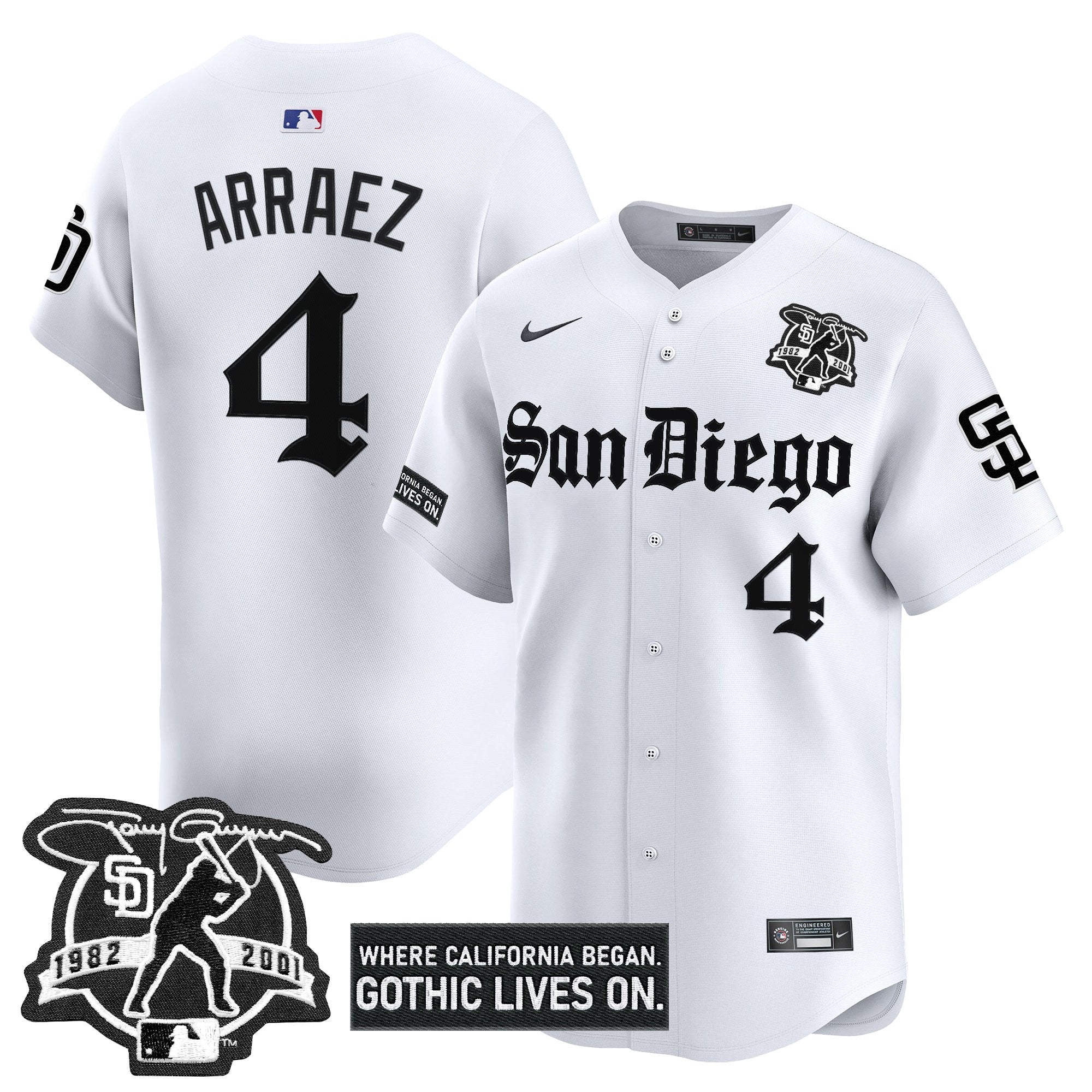 SD 'Gothic Edition' Vapor Premier Limited Jersey - All Stitched