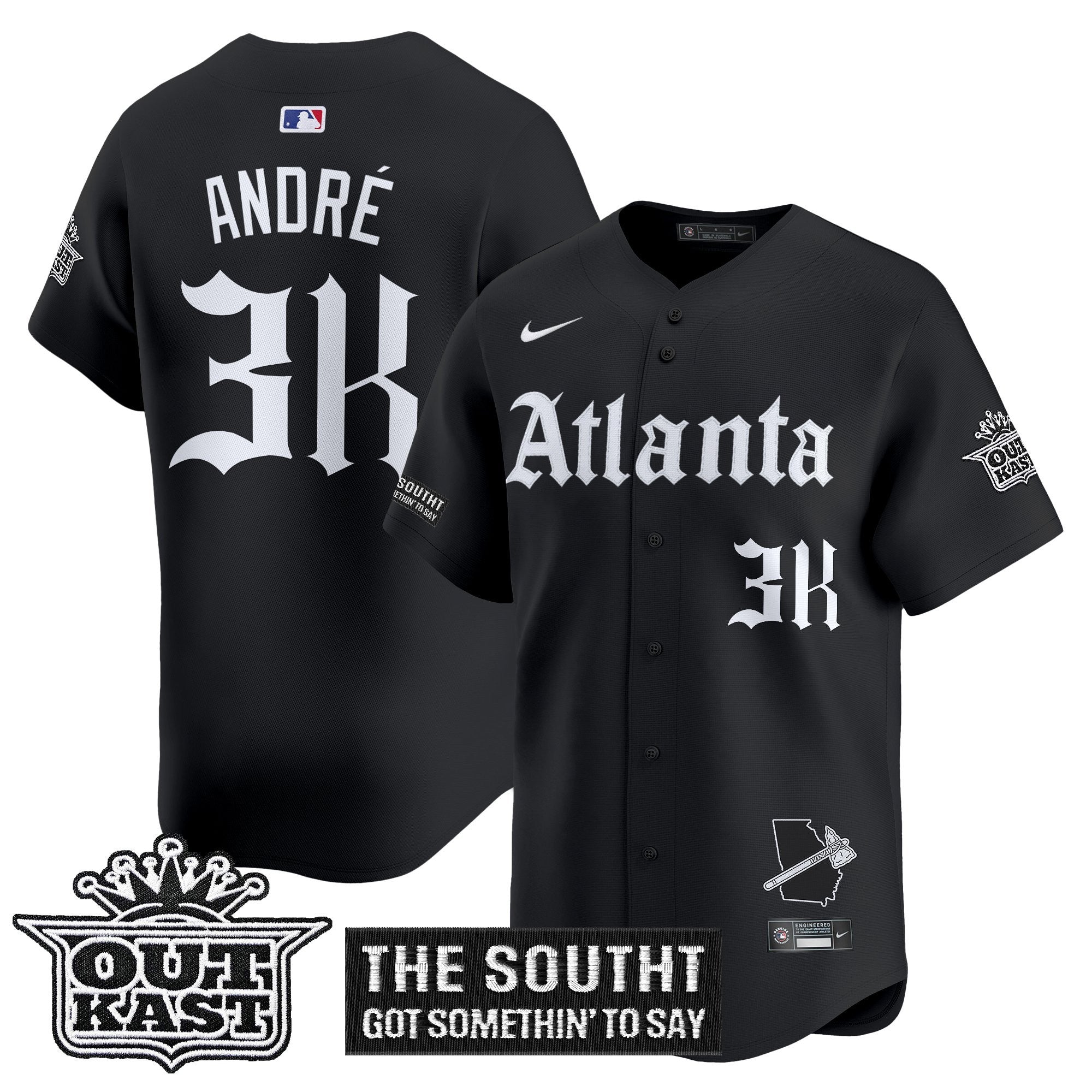 ATL 'Gothic South x Outkast Edition' Vapor Premier Limited Jersey - All Stitched