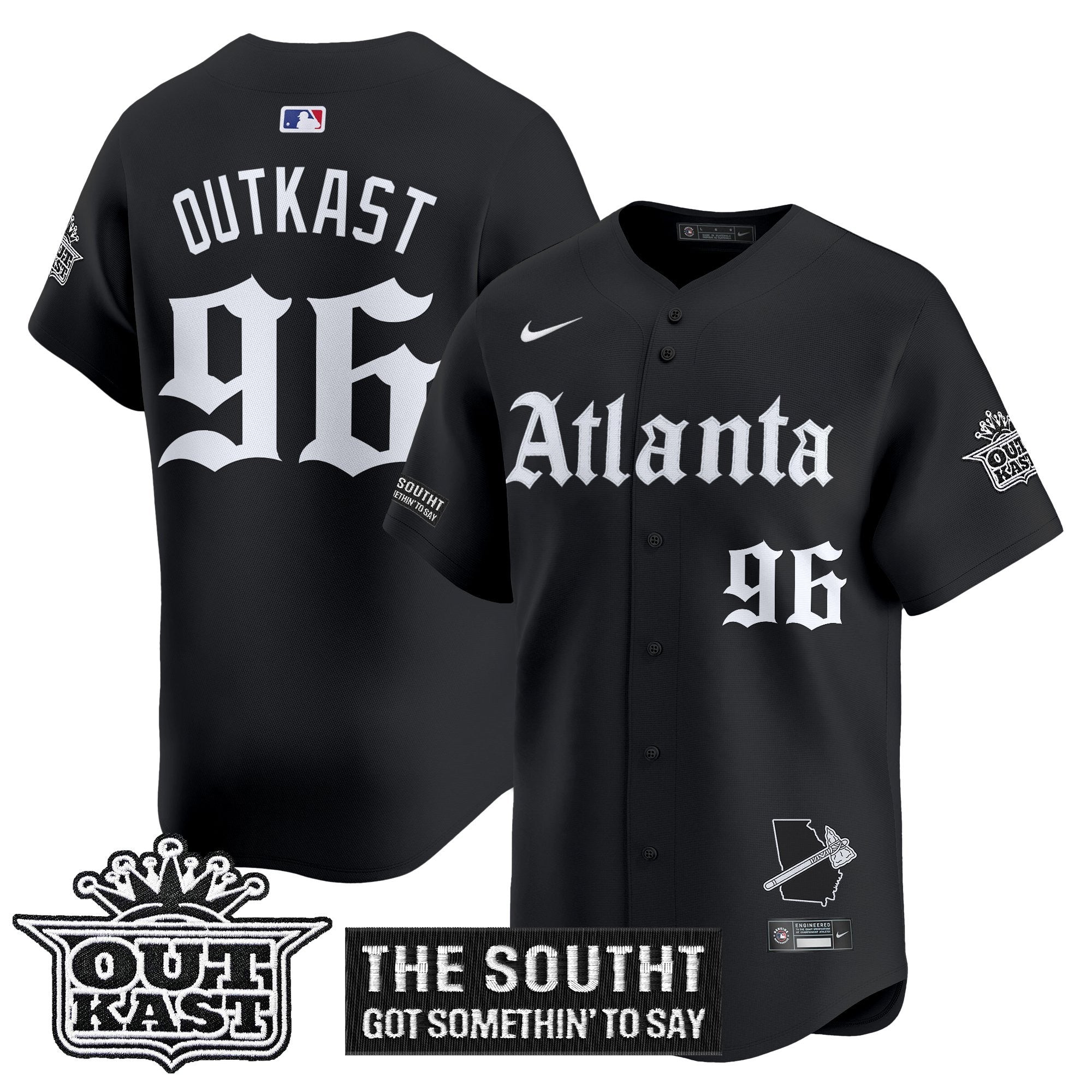 ATL 'Gothic South x Outkast Edition' Vapor Premier Limited Jersey - All Stitched