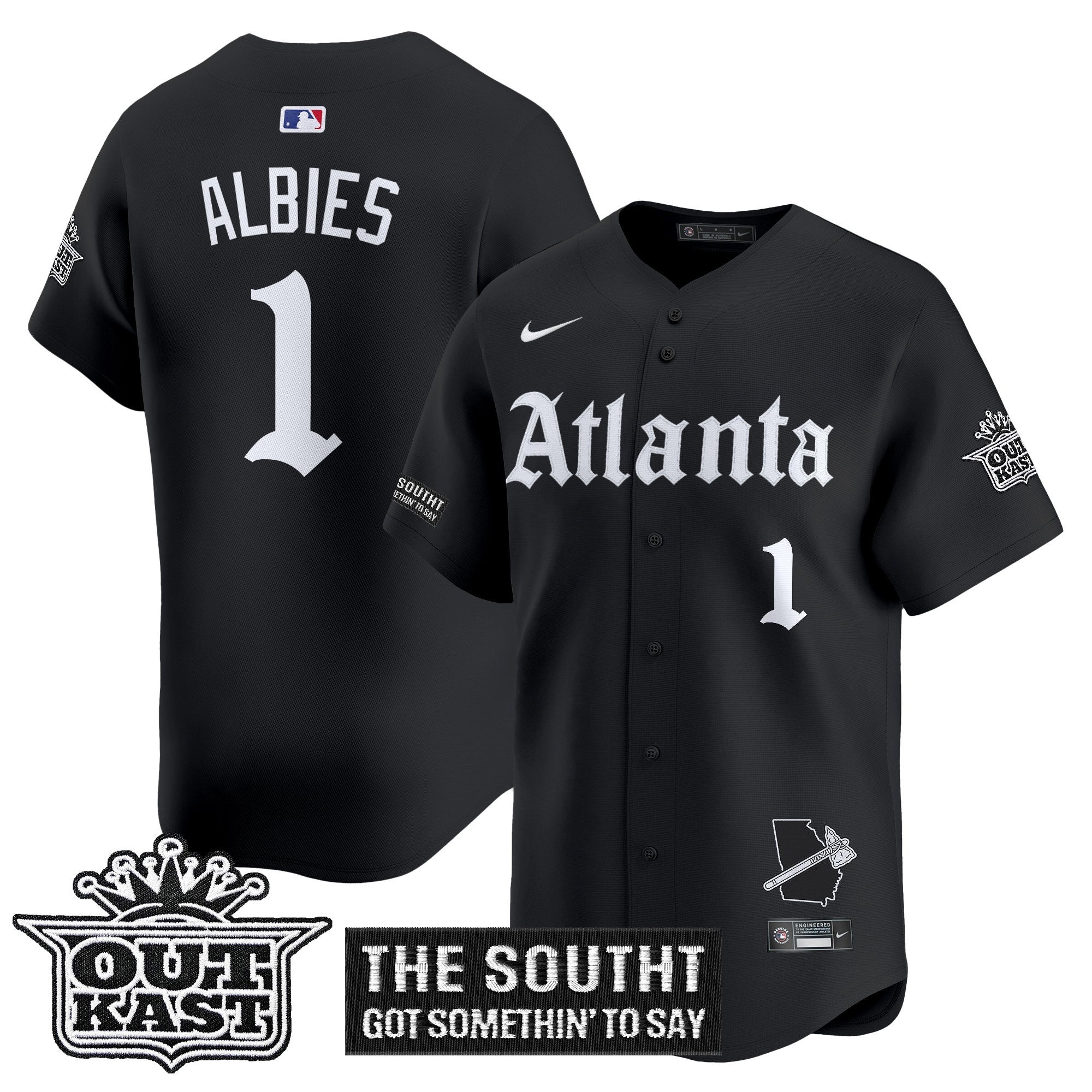 ATL 'Gothic South x Outkast Edition' Vapor Premier Limited Jersey - All Stitched