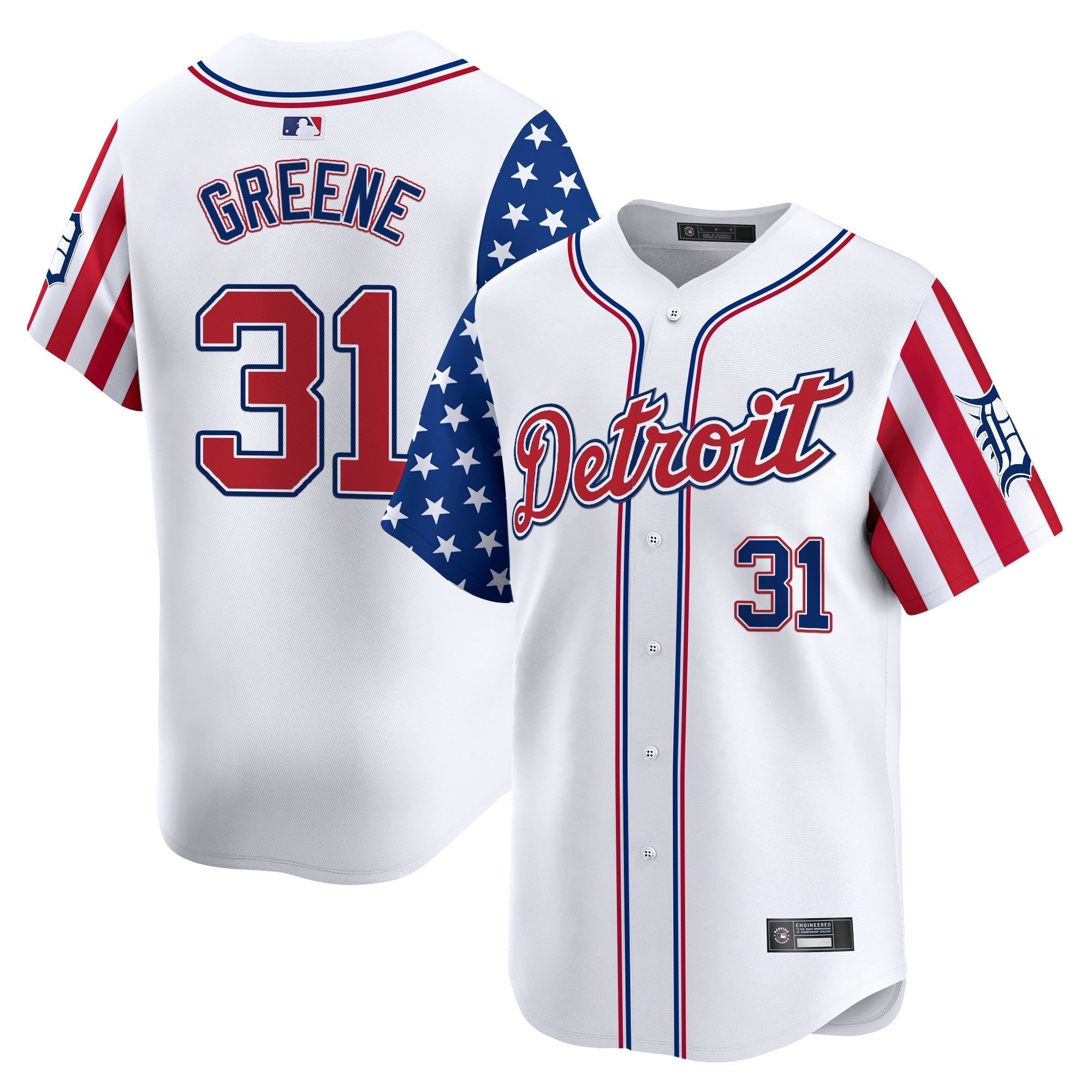 DET 2025 Independence Day Vapor Premier Limited Jersey - All Stitched