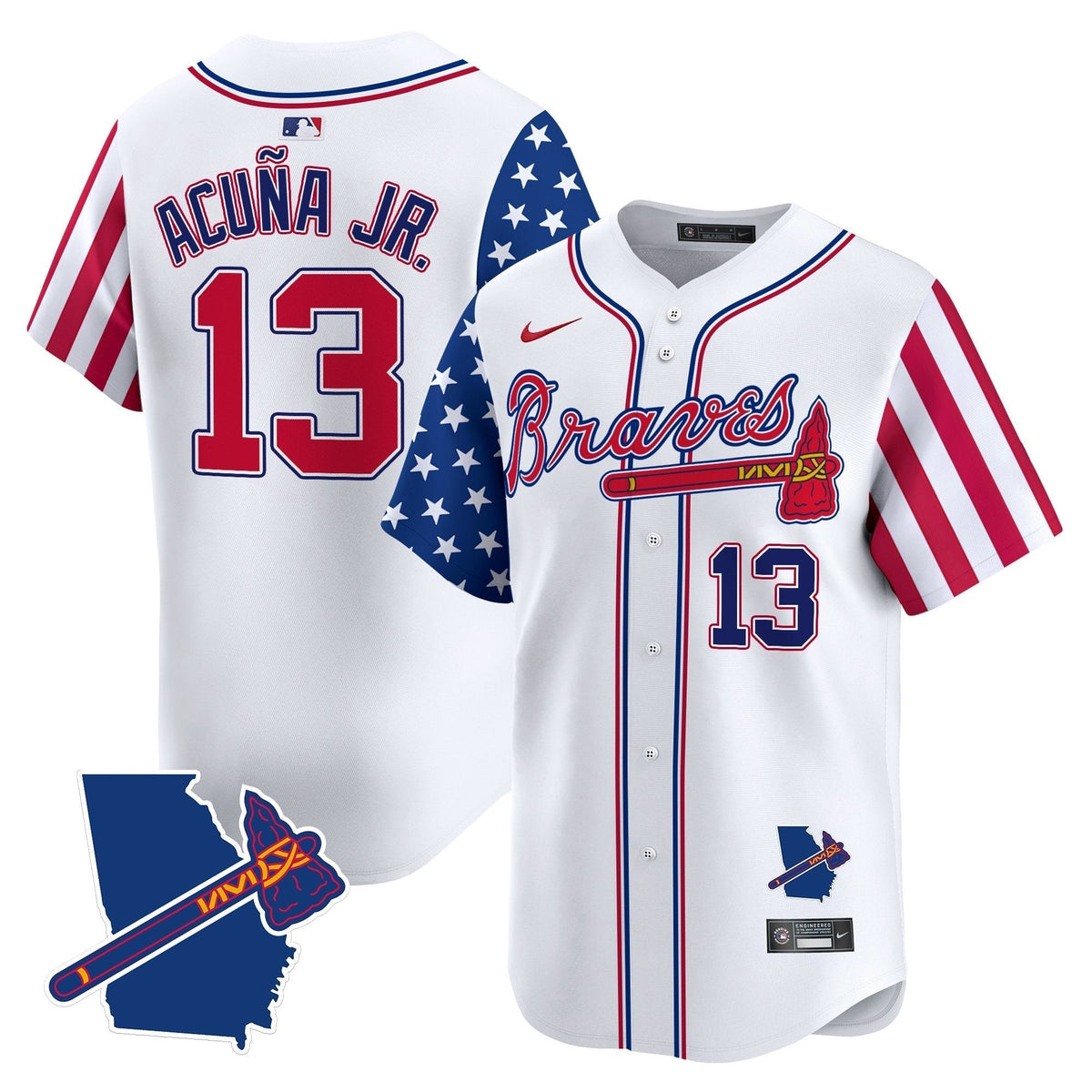 ATL 2025 Independence Day Vapor Premier Limited Jersey N1 - All Stitched