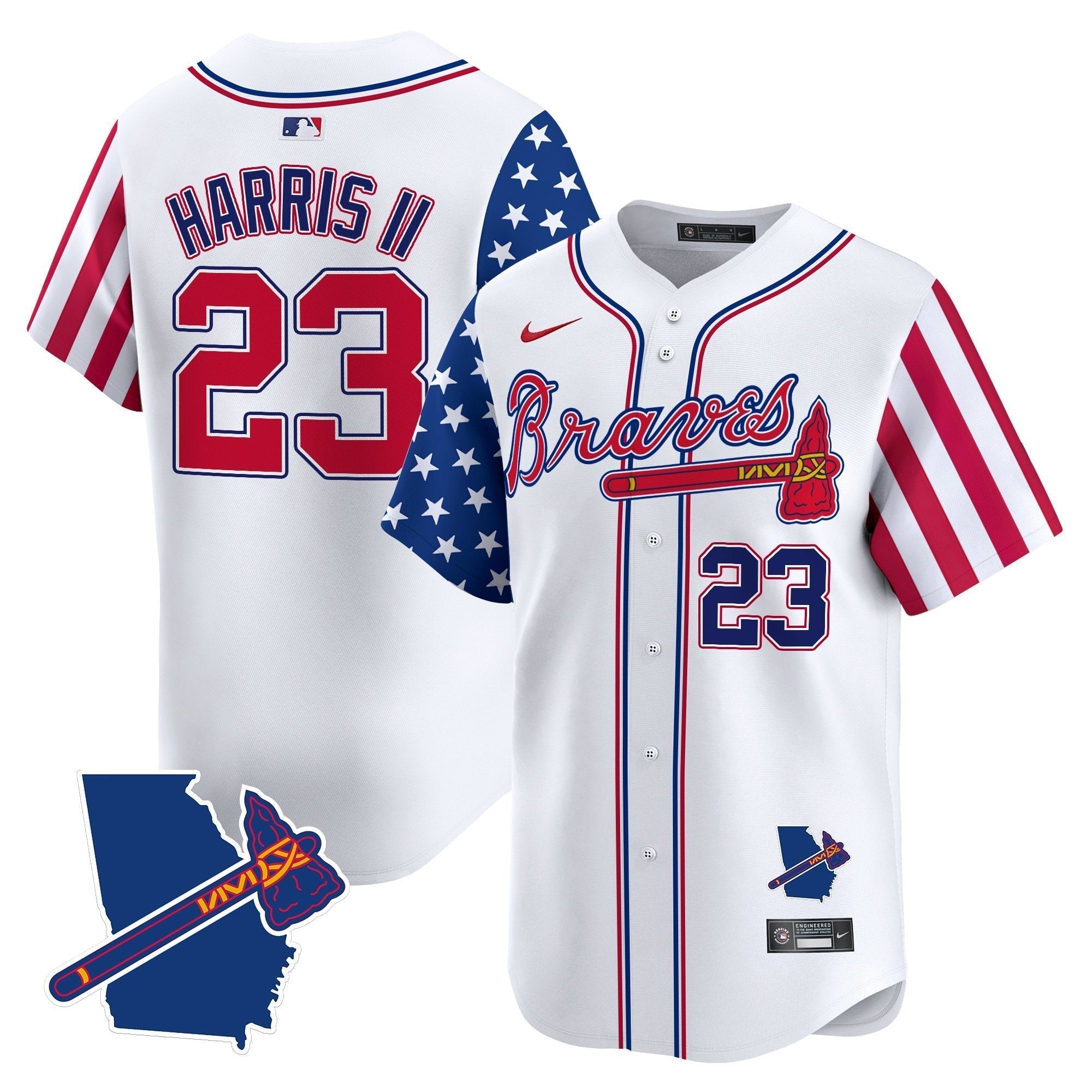 ATL 2025 Independence Day Vapor Premier Limited Jersey N1 - All Stitched