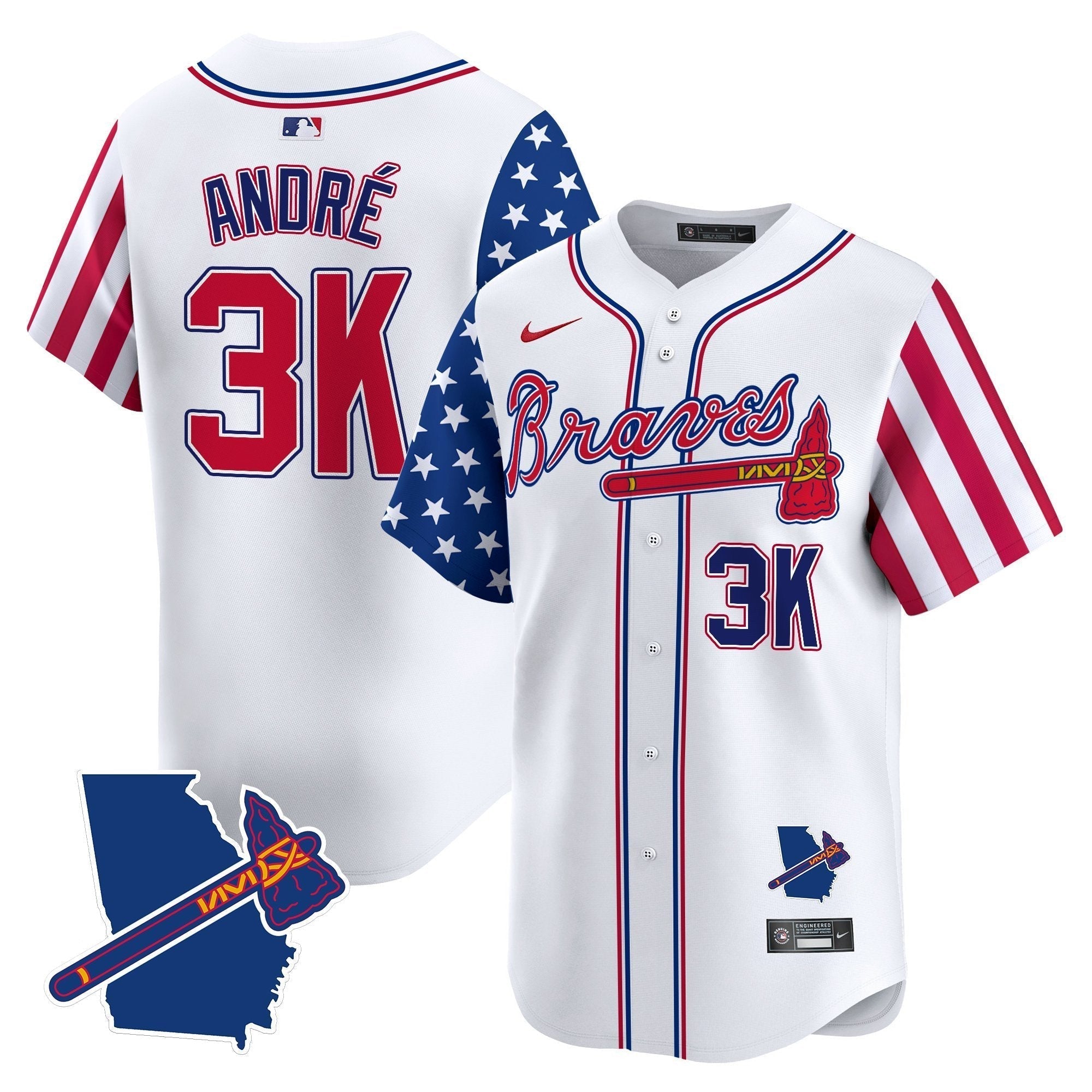 ATL 2025 Independence Day Vapor Premier Limited Jersey N1 - All Stitched