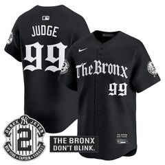 Yankees 'The Bronx - Gothic Ink Drop Edition' Vapor Premier Limited Jersey - All Stitched