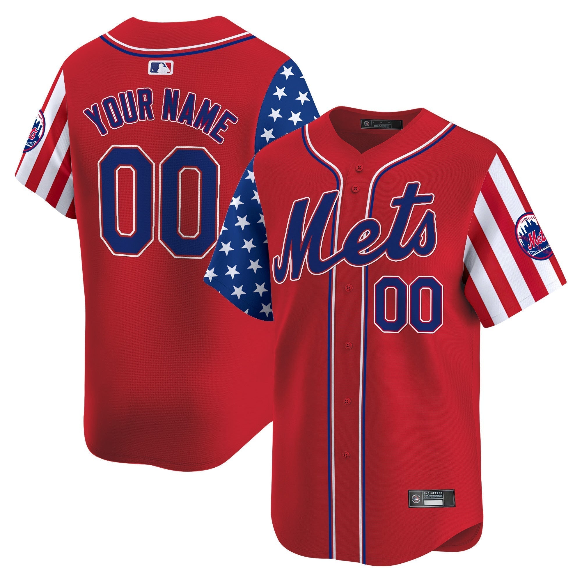 NYM 2025 Independence Day Vapor Premier Limited Custom Jersey - All Stitched