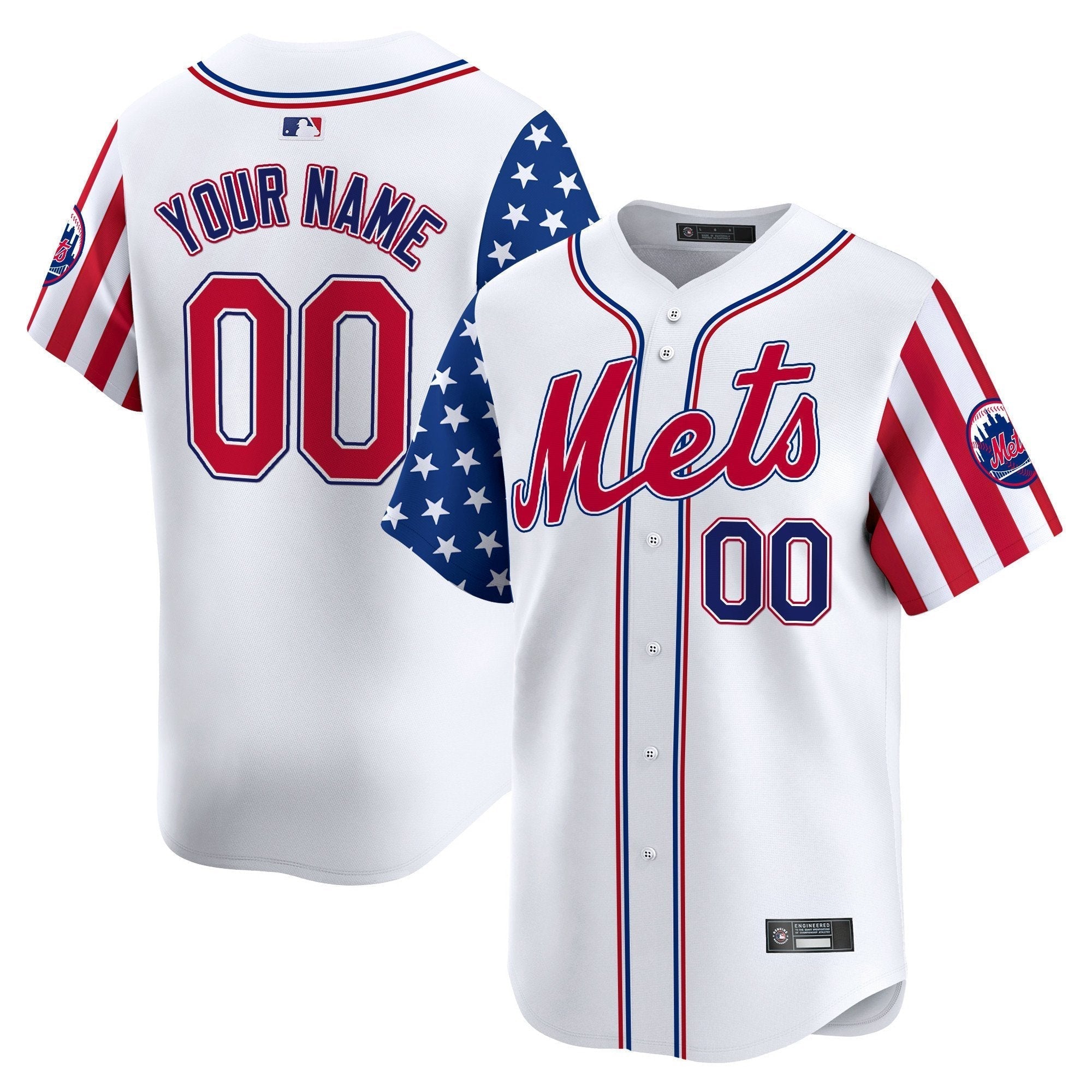 NYM 2025 Independence Day Vapor Premier Limited Custom Jersey - All Stitched
